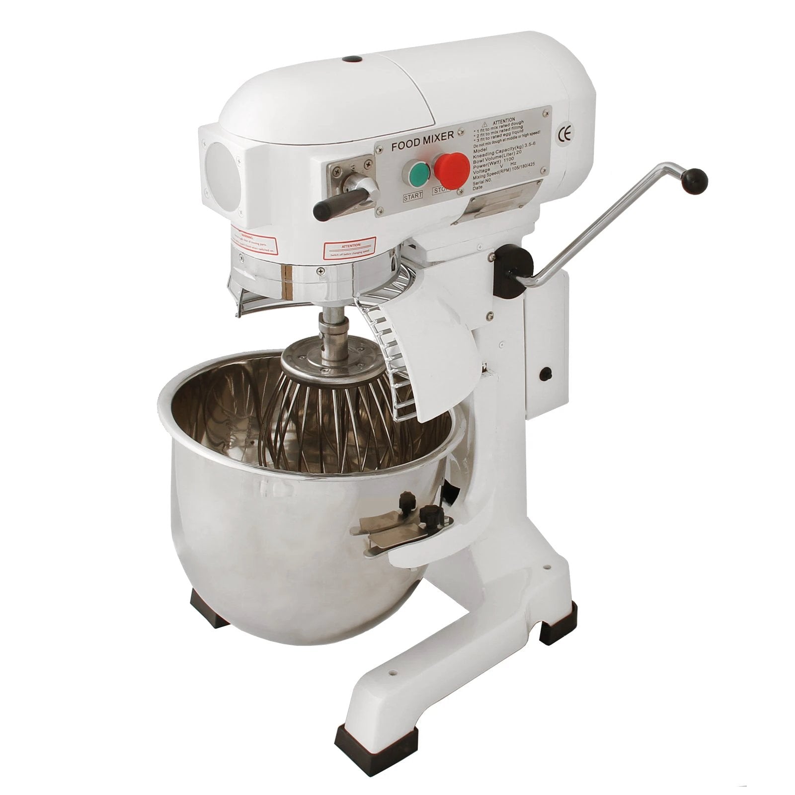 Commercial Planetary Food Mixer / Spiral Mixer - 20L by Monster Shop