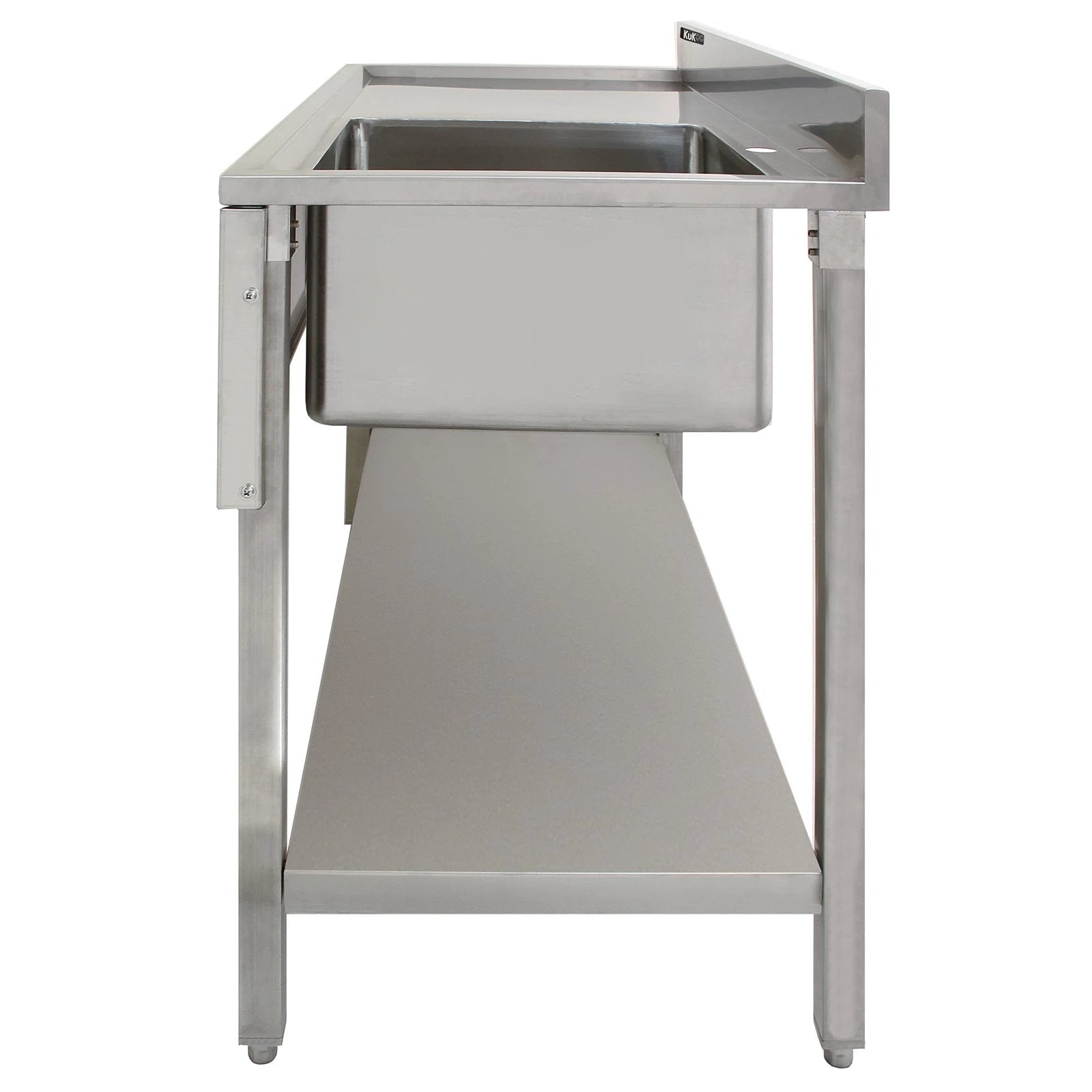 Monster Shop KuKoo Commercial Stainless Steel Sink - Left Hand Drainer -