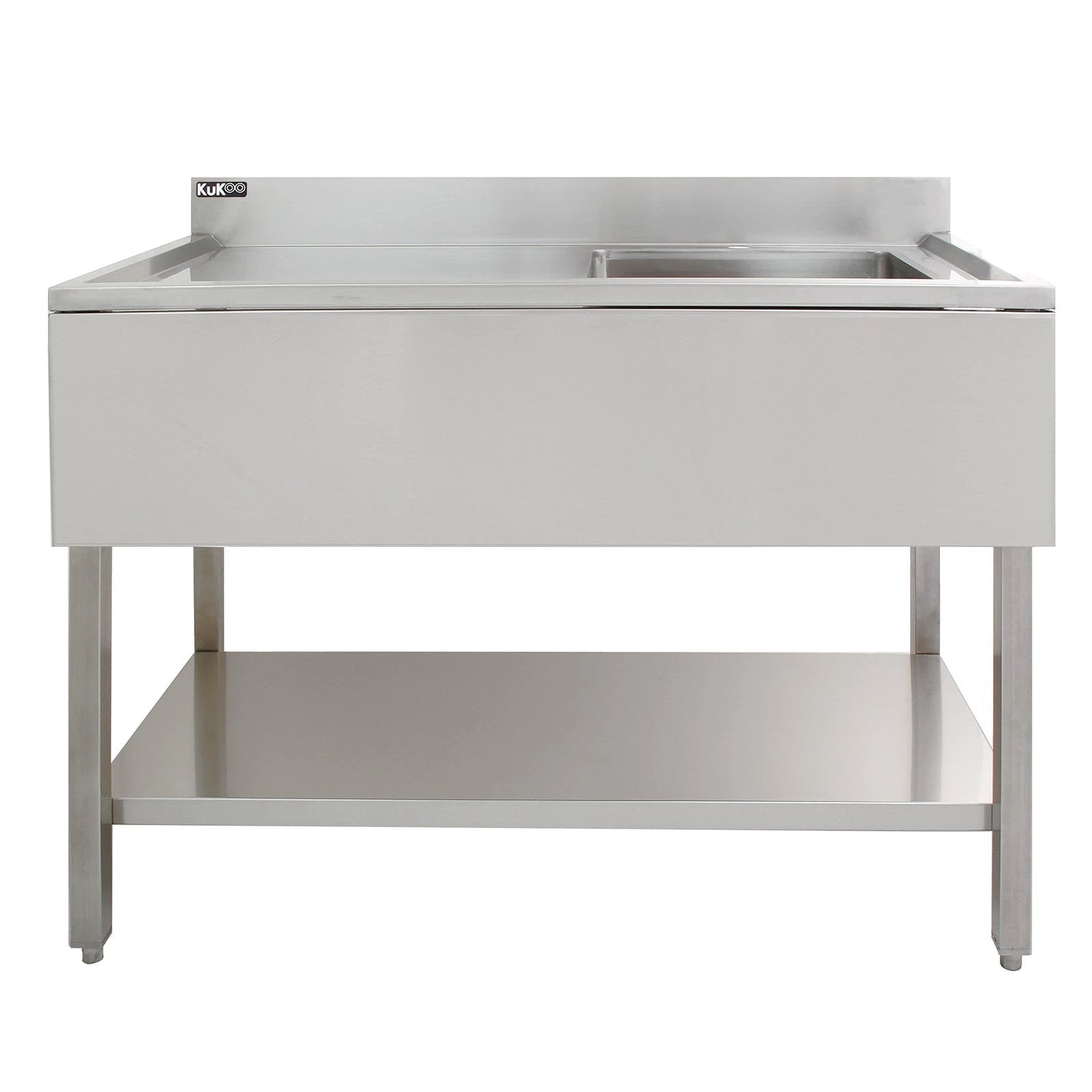 Monster Shop KuKoo Commercial Stainless Steel Sink - Left Hand Drainer -