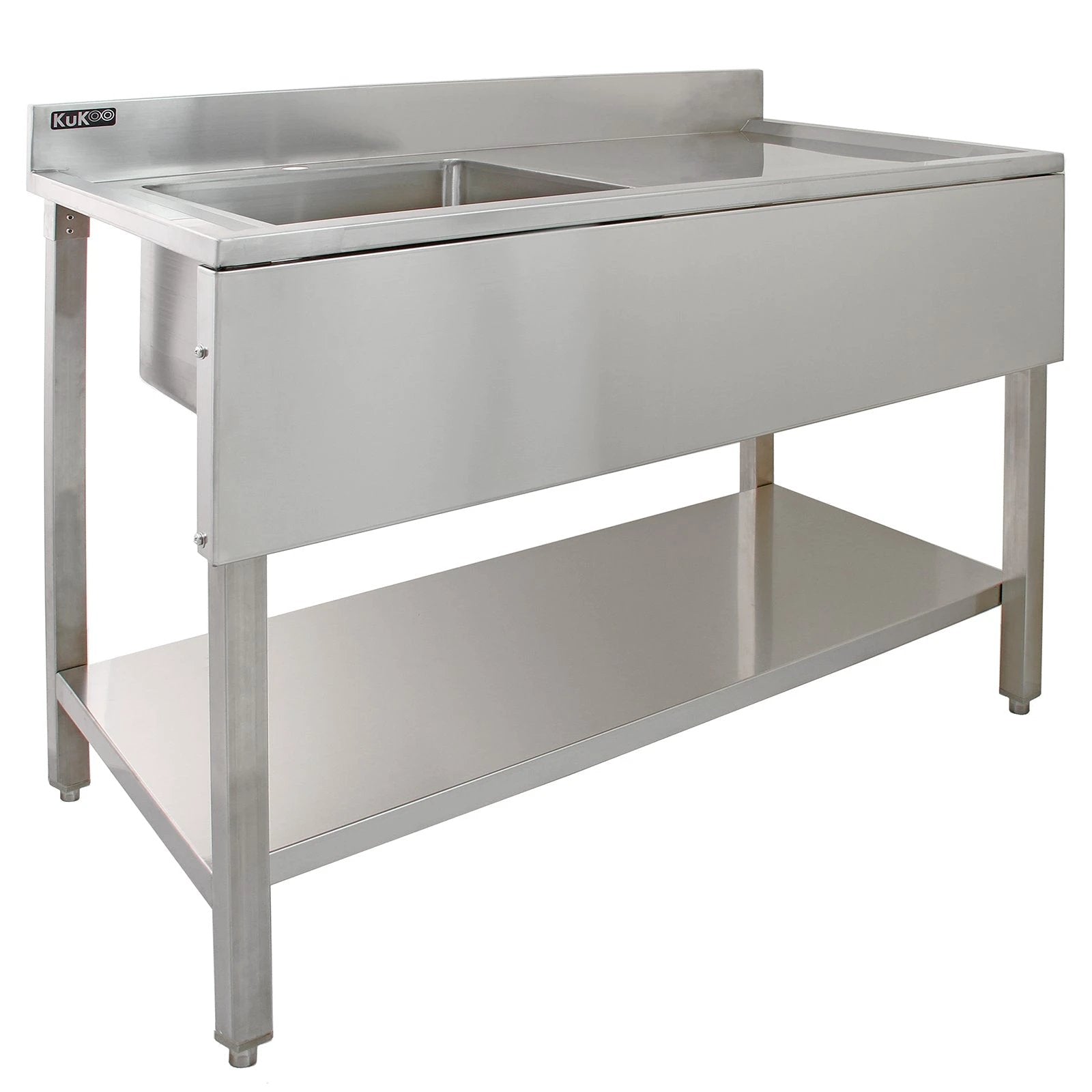 Science Lab Laboratory Sink Stainless Steel Single Bowl 1.0 Right Hand Drainer by Monster Shop