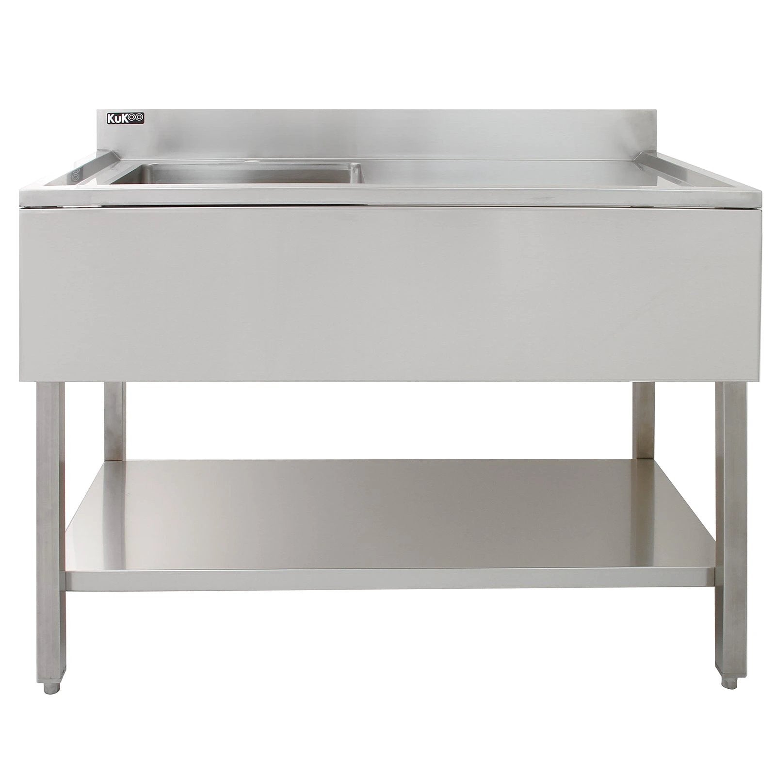 Monster Shop KuKoo Commercial Stainless Steel Sink - Right Hand Drainer -