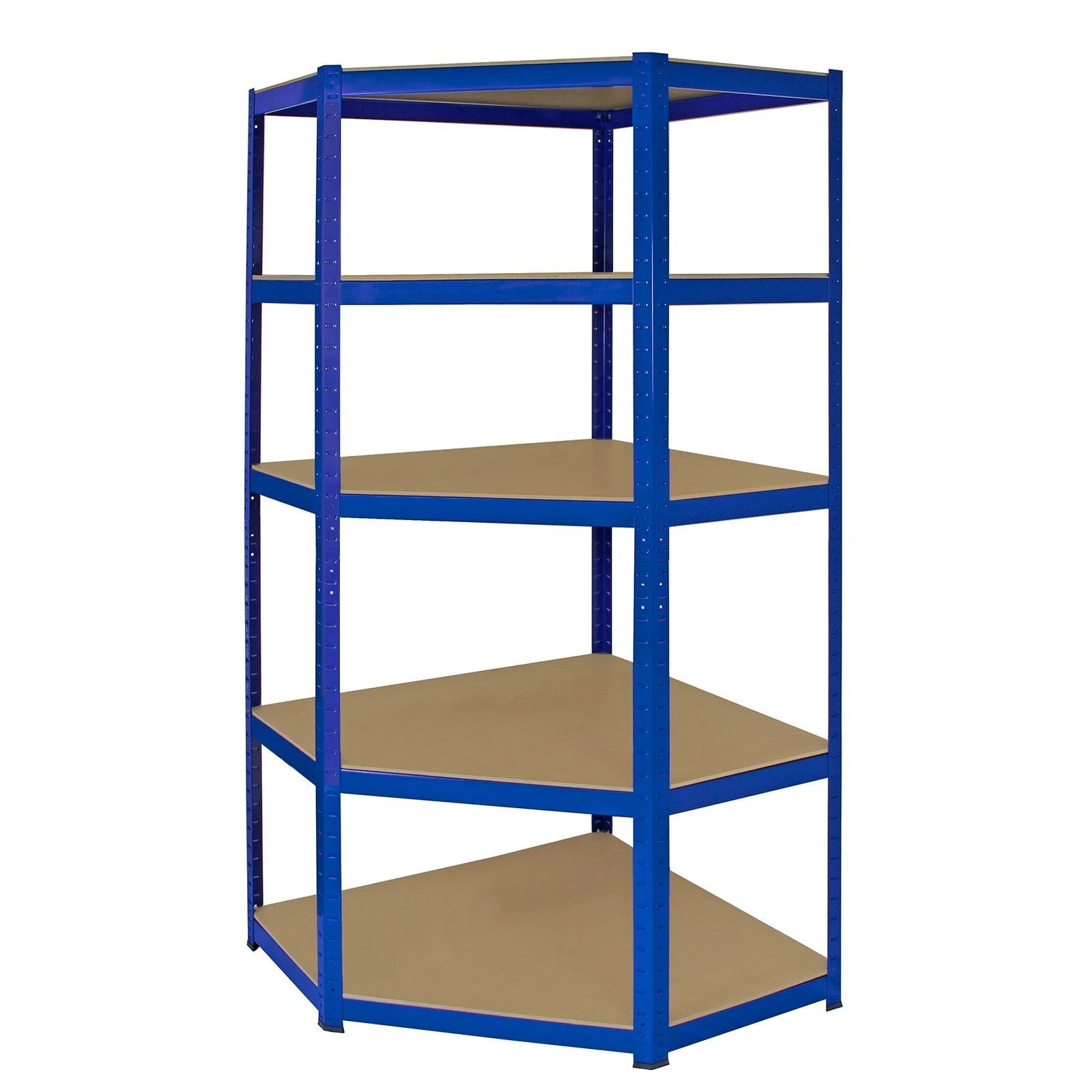Monster Racking T-Rax Corner Storage Shelf Unit, Blue, 90cm Wide by Monster Shop