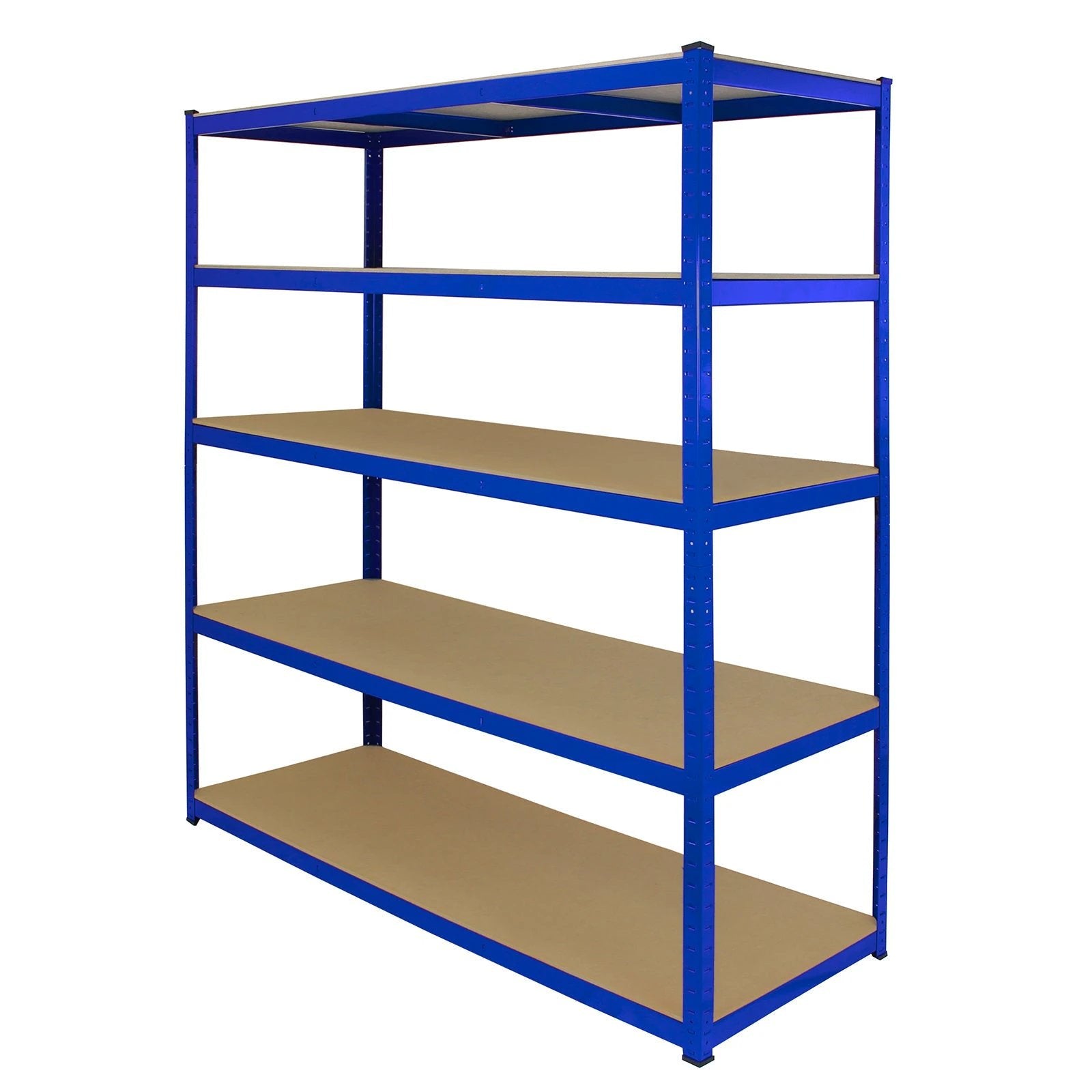 Monster Shop Monster Racking T-Rax Extra Wide Storage Shelves, Blue, 160cm W, 60cm D -
