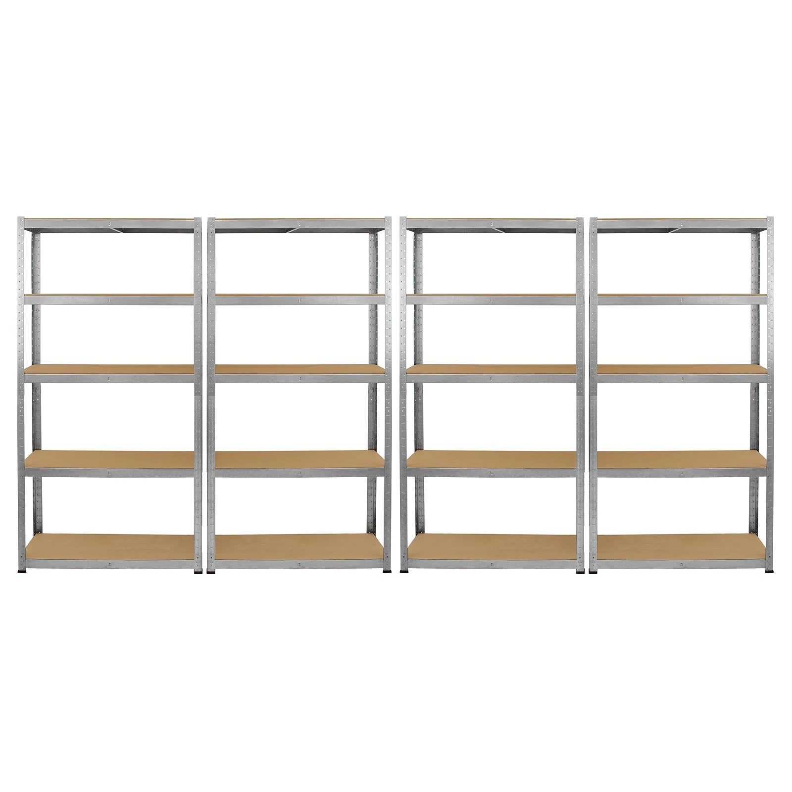 Monster Shop Monster Racking 4 x Galwix Galvanised Steel Shelves, 90cm Wide -