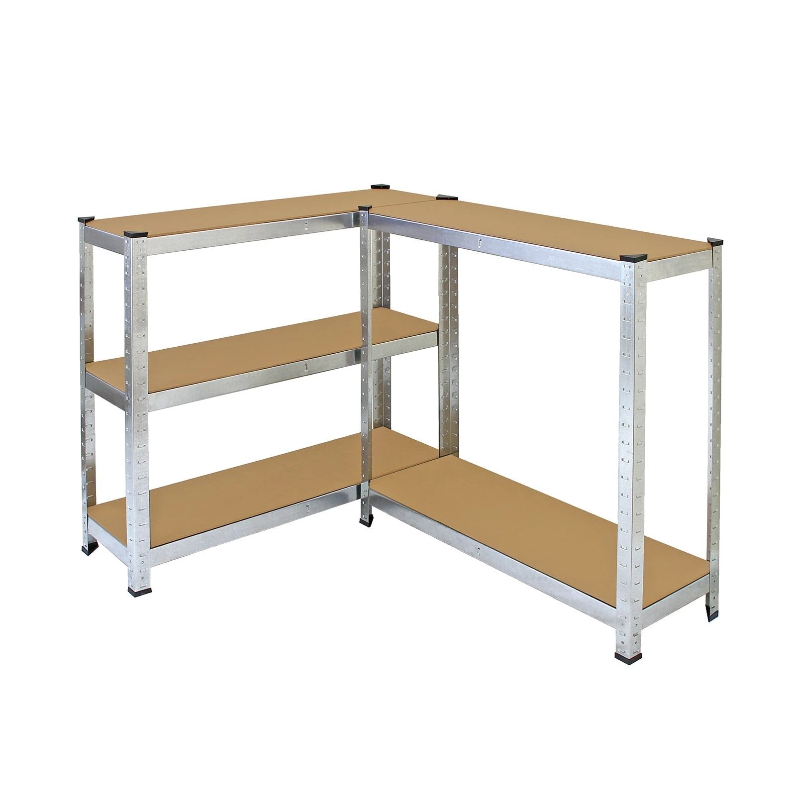 Monster Shop Monster Racking 4 x Galwix Galvanised Steel Shelves, 90cm Wide -