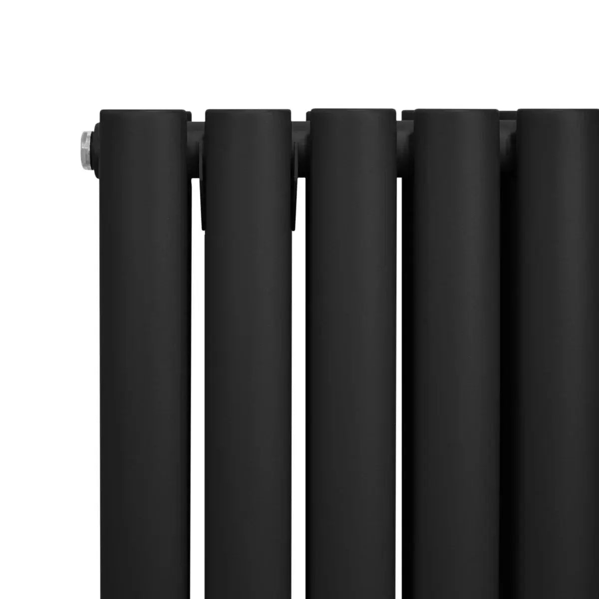 Monster Shop Oval Column Radiator & Valves - 1600mm x 600mm – Black -