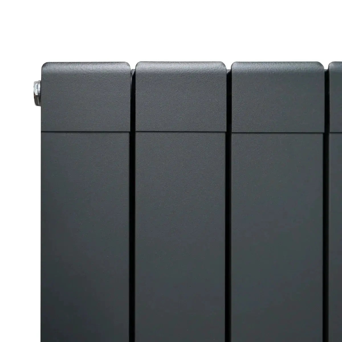 Monster Shop Aluminium Radiator & Valves – 1800mm x 475mm – Anthracite Grey -