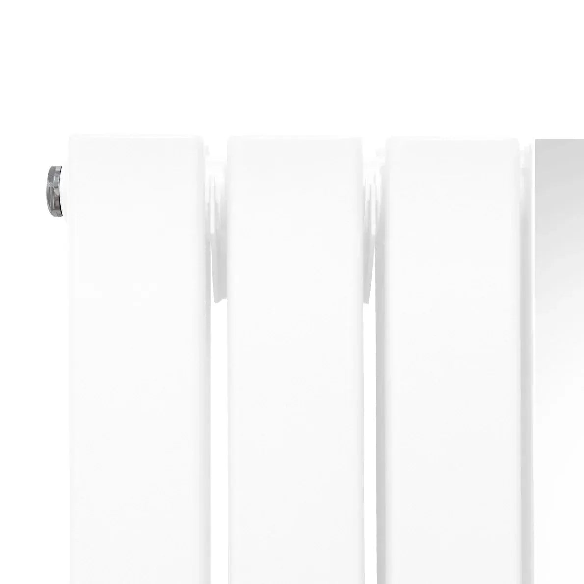 Monster Shop Flat Mirror Radiator & Valves - 1800mm x 425mm - White -