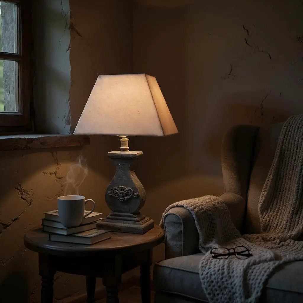 MSL 43CM LAMP AND SHADE - Lamp