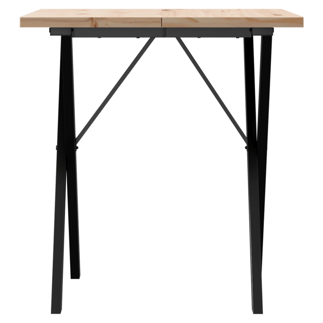 vidaXL Dining Table 70x70x75.5cm XFrame Pine by vidaXL