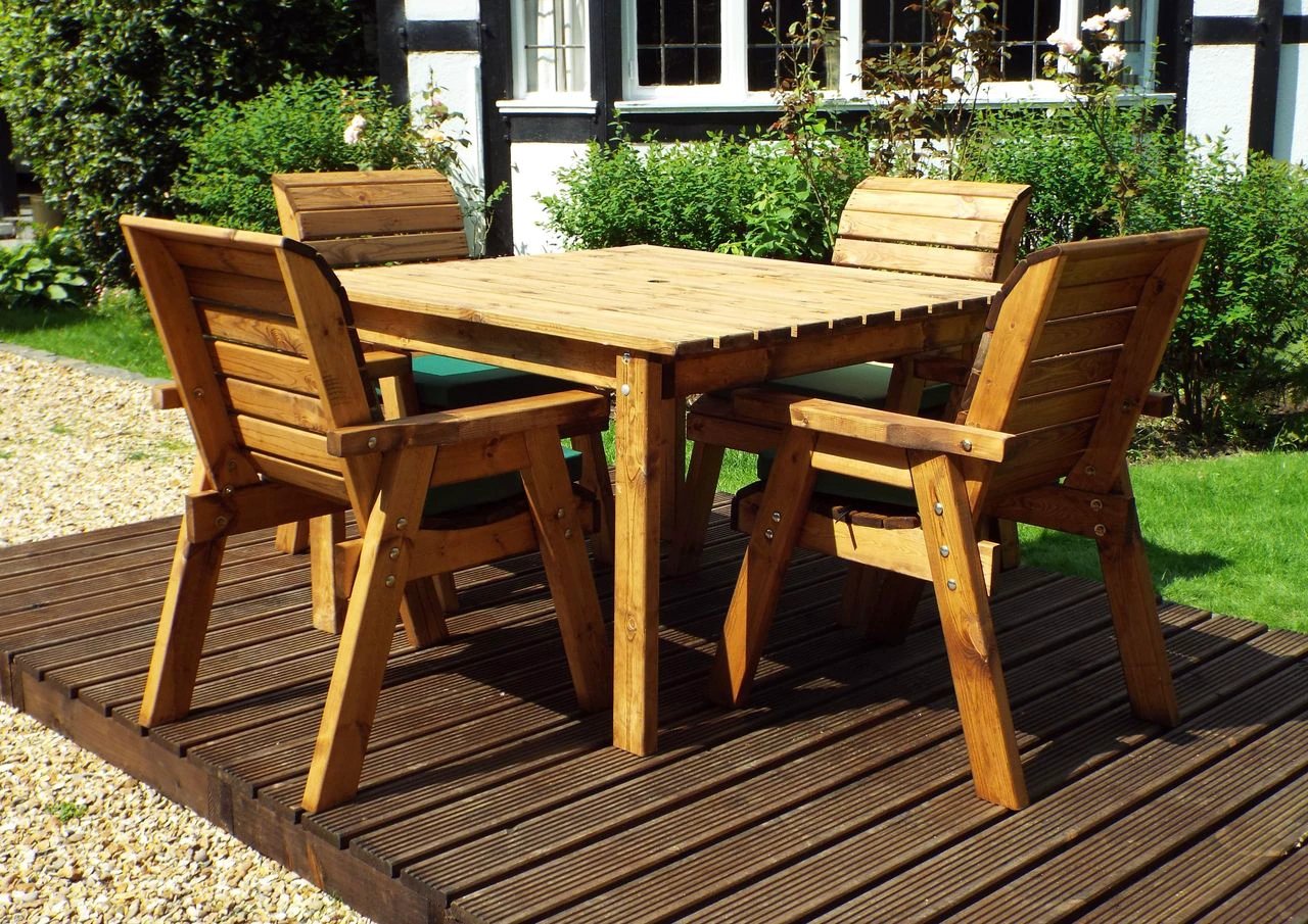 Four Seater Square Table Set by Charles Taylor Trading