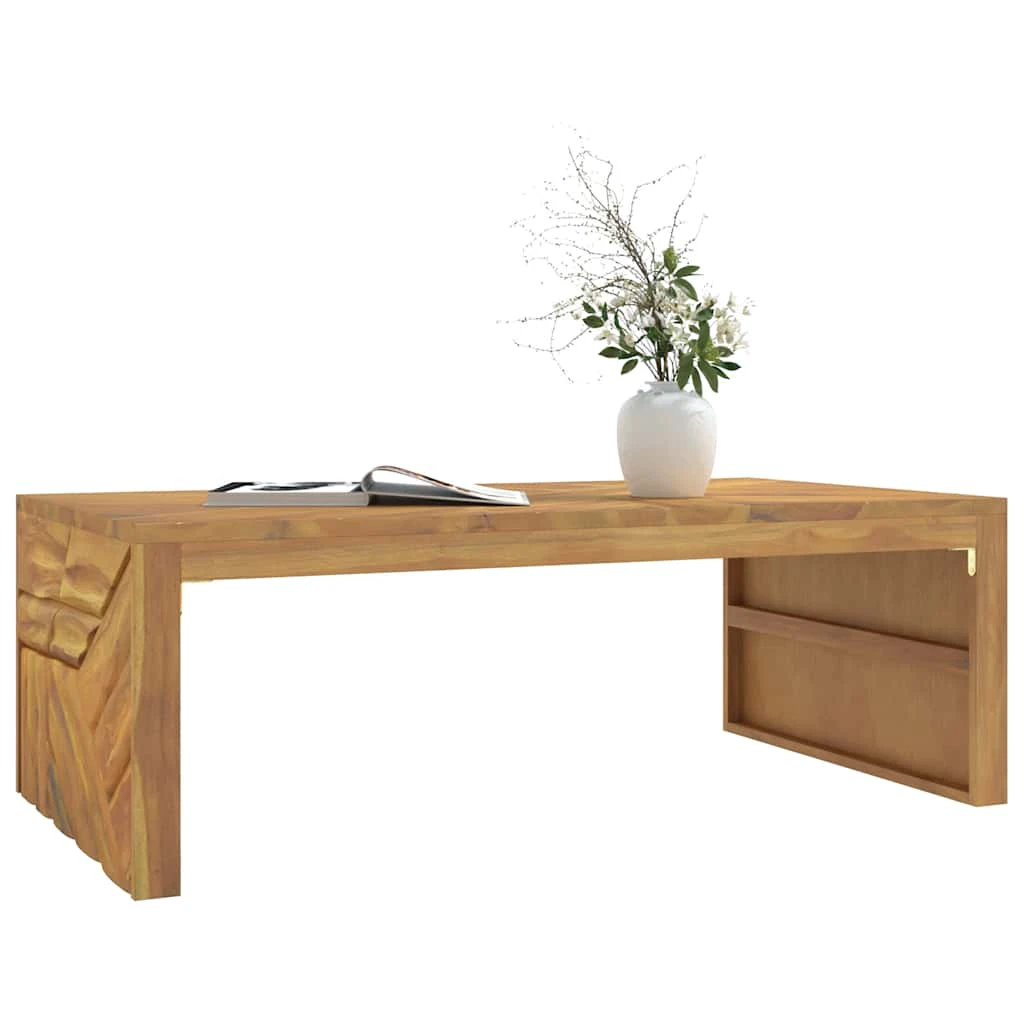 vidaXL VidaXL Coffee Table 110x60x38 cm Solid Teak Wood For Living Room Decor And Lounge - Coffee Table