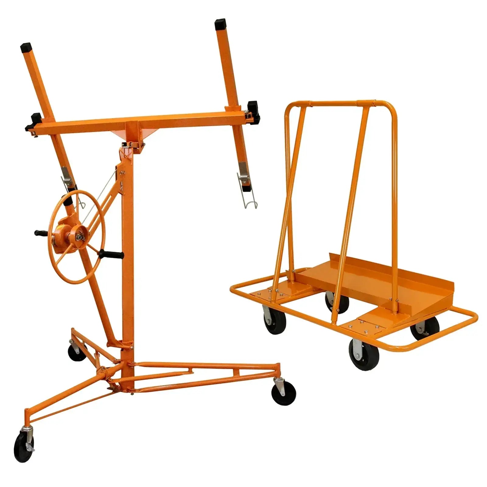 Monster Shop Drywall Lifter Hoist 16ft & Plaster Board Trolley -
