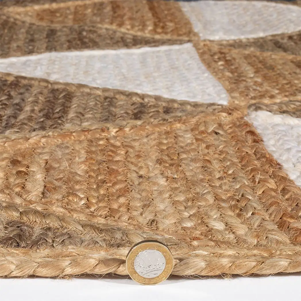 Esselle Home Prestbury Geo Handbraided 120x170cm Natural Rug - Rug