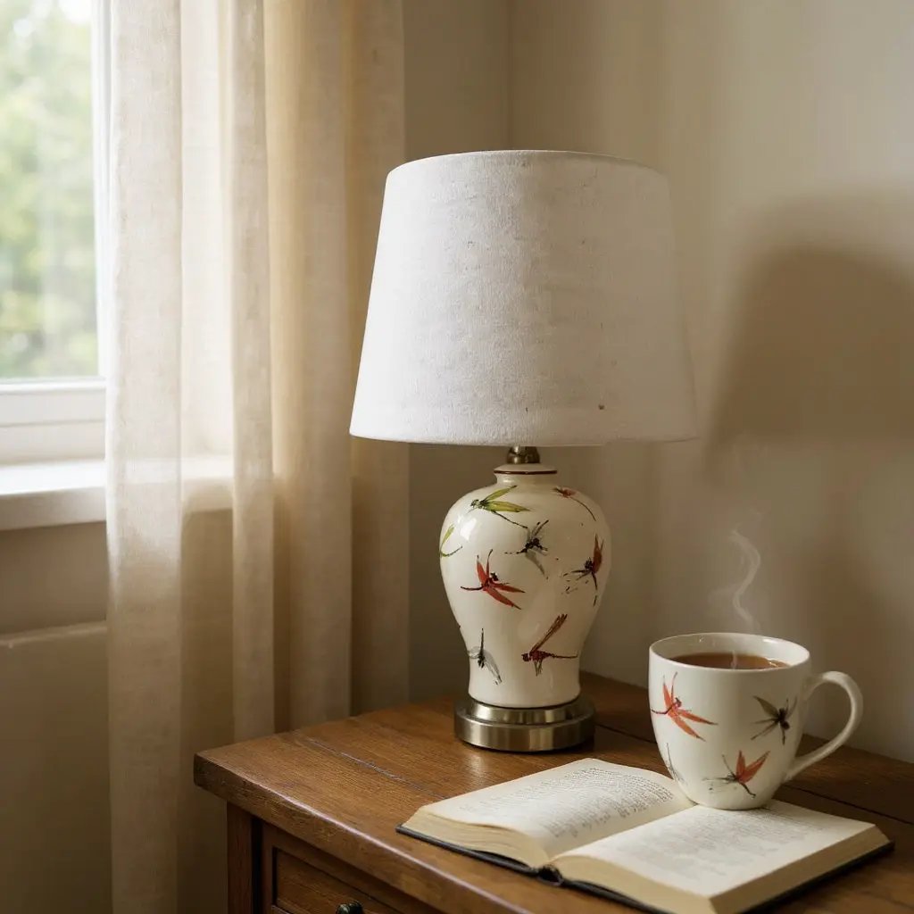 MSL 37CM LAMP AND SHADE - Lamp