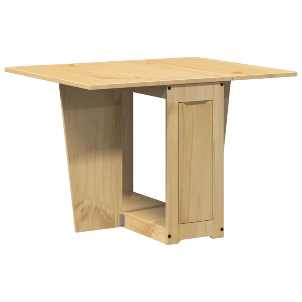 vidaXL vidaXL Butterfly Dining Table Foldable Corona Wax Brown Solid Wood Pine - Dining Table