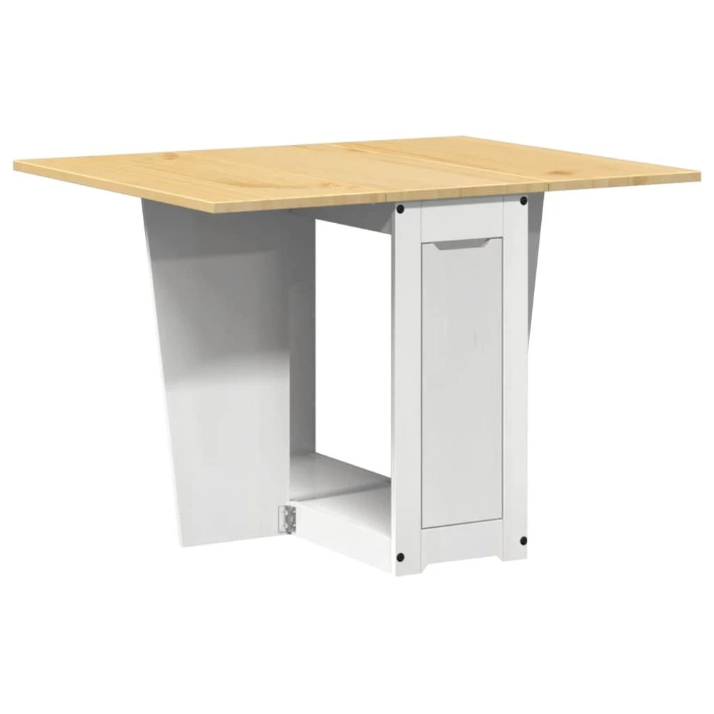 vidaXL Butterfly Dining Table Foldable Corona Wax Brown Solid Wood Pine by vidaXL