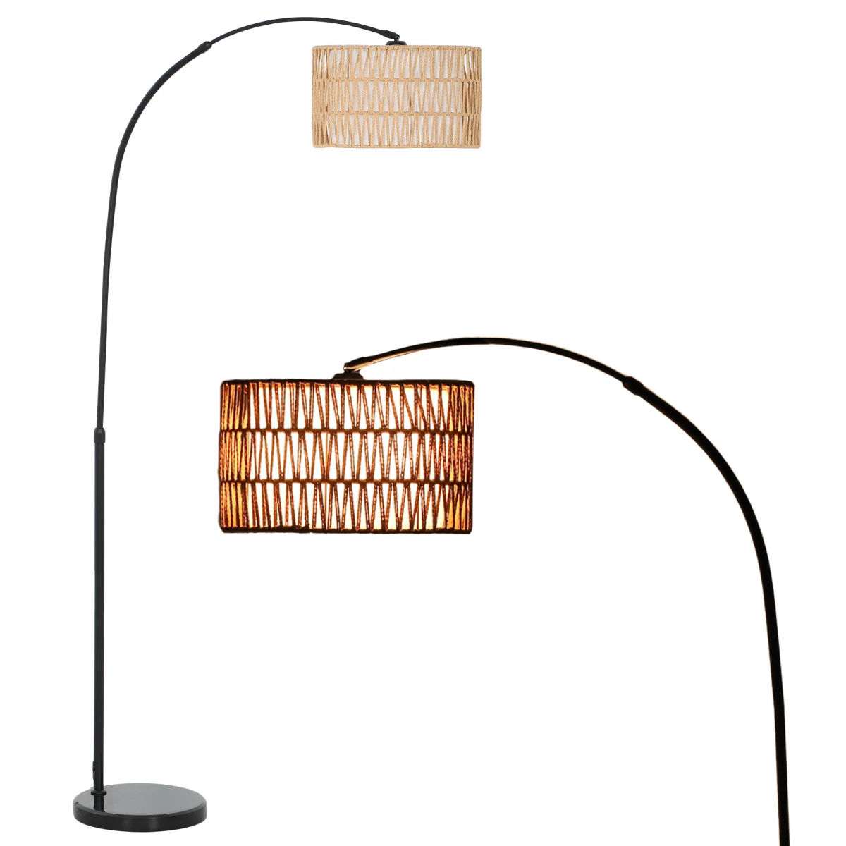 HOMCOM HOMCOM Standing Floor Lamp with Foot Switch for Living Room - Lamp