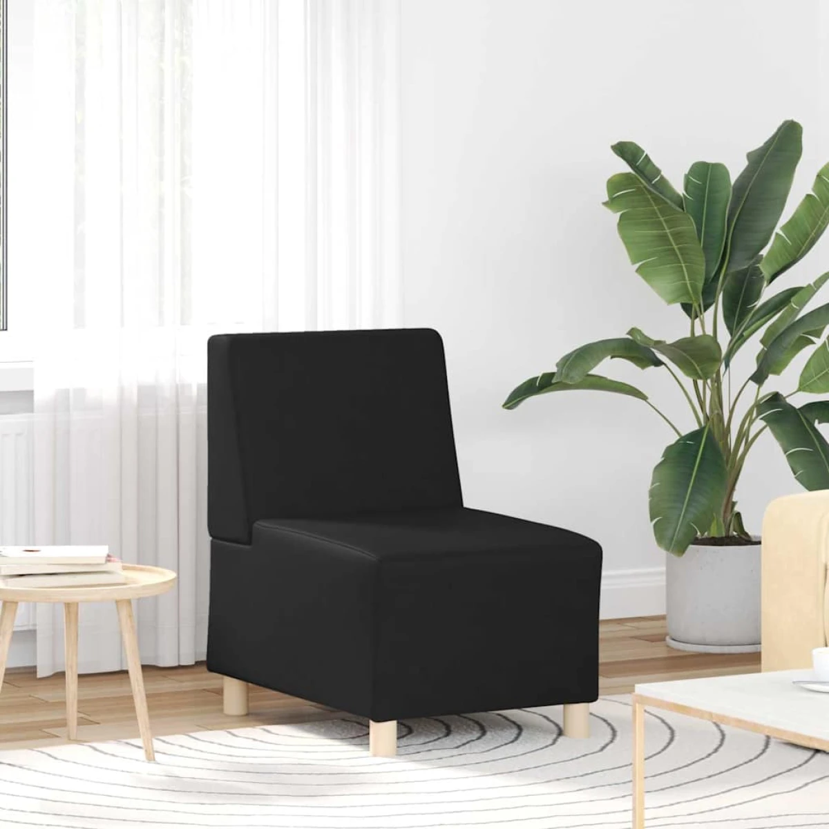 VidaXL Armless Sofa 55x74x82cm Faux Leather Living Room by vidaXL