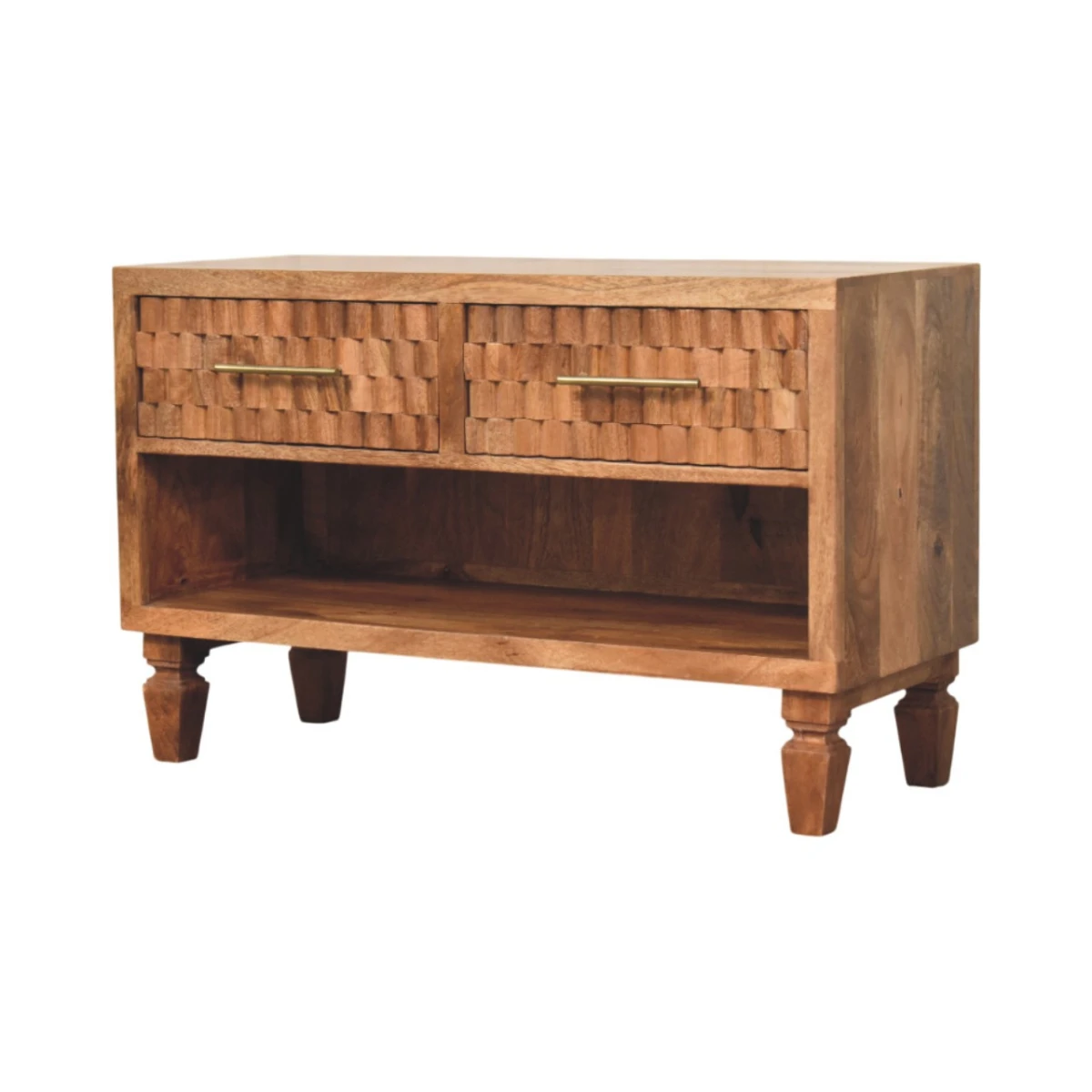 Artisan Shoe Storage 2 Drawers HandCarved Hallway by Artisan Furniture