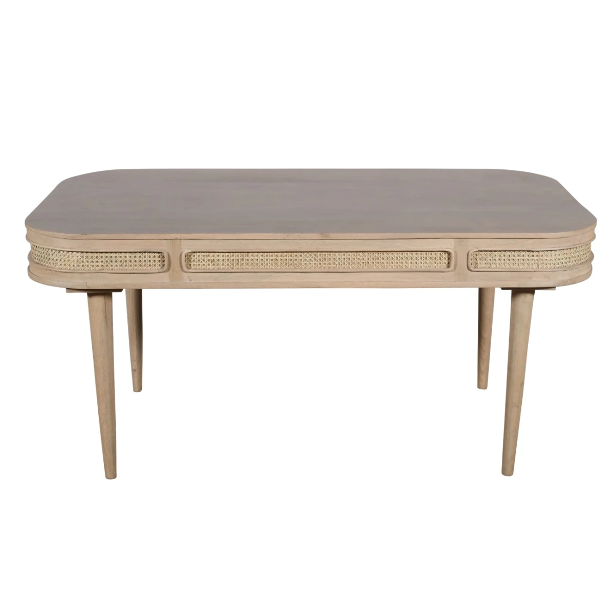 Valencia Dining Table SixSeater Cane Mango Wood Eco Home by Indian Hub