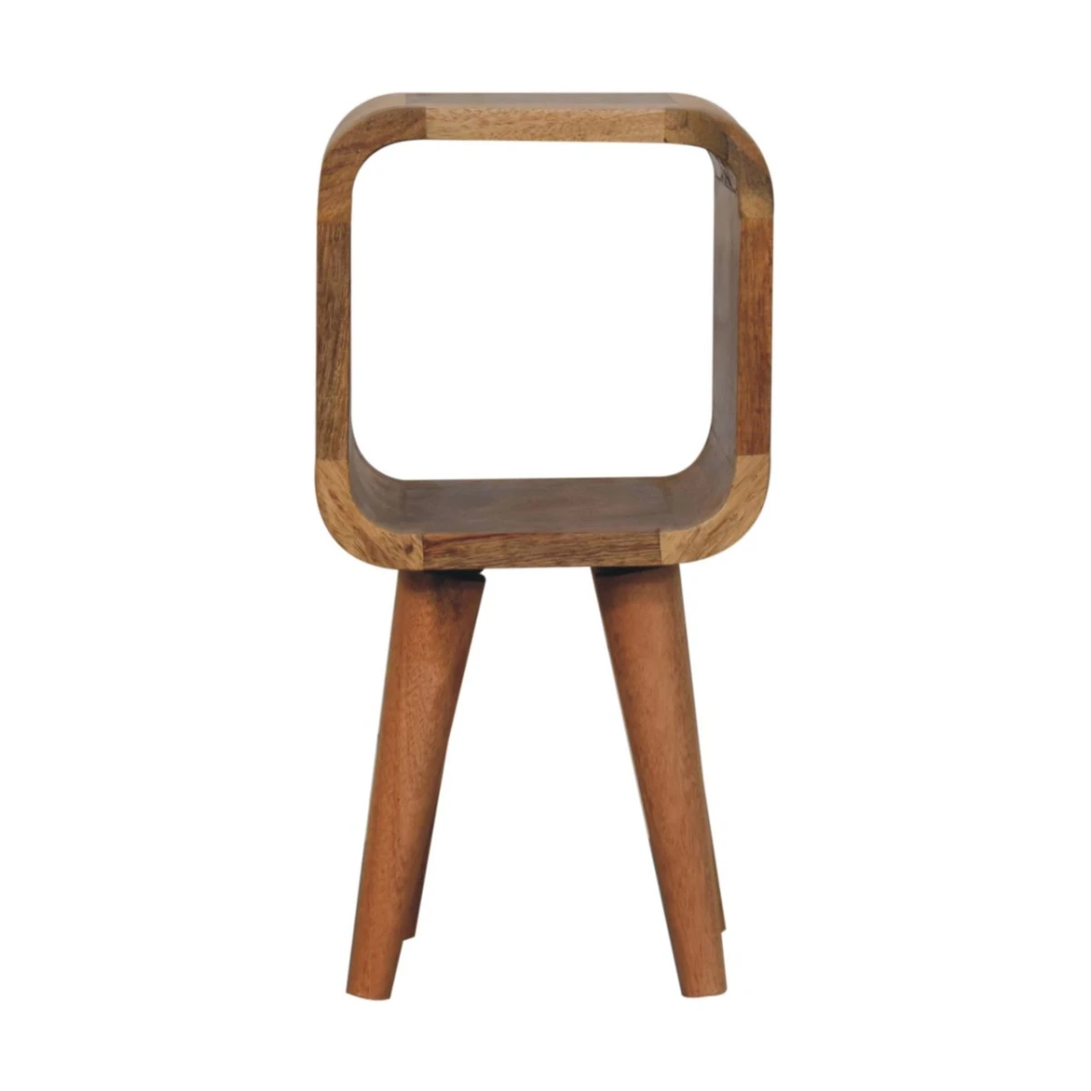 Artisan Furniture Artisan Bedside Table Mini Open Curve Mango Wood - Bedside Table