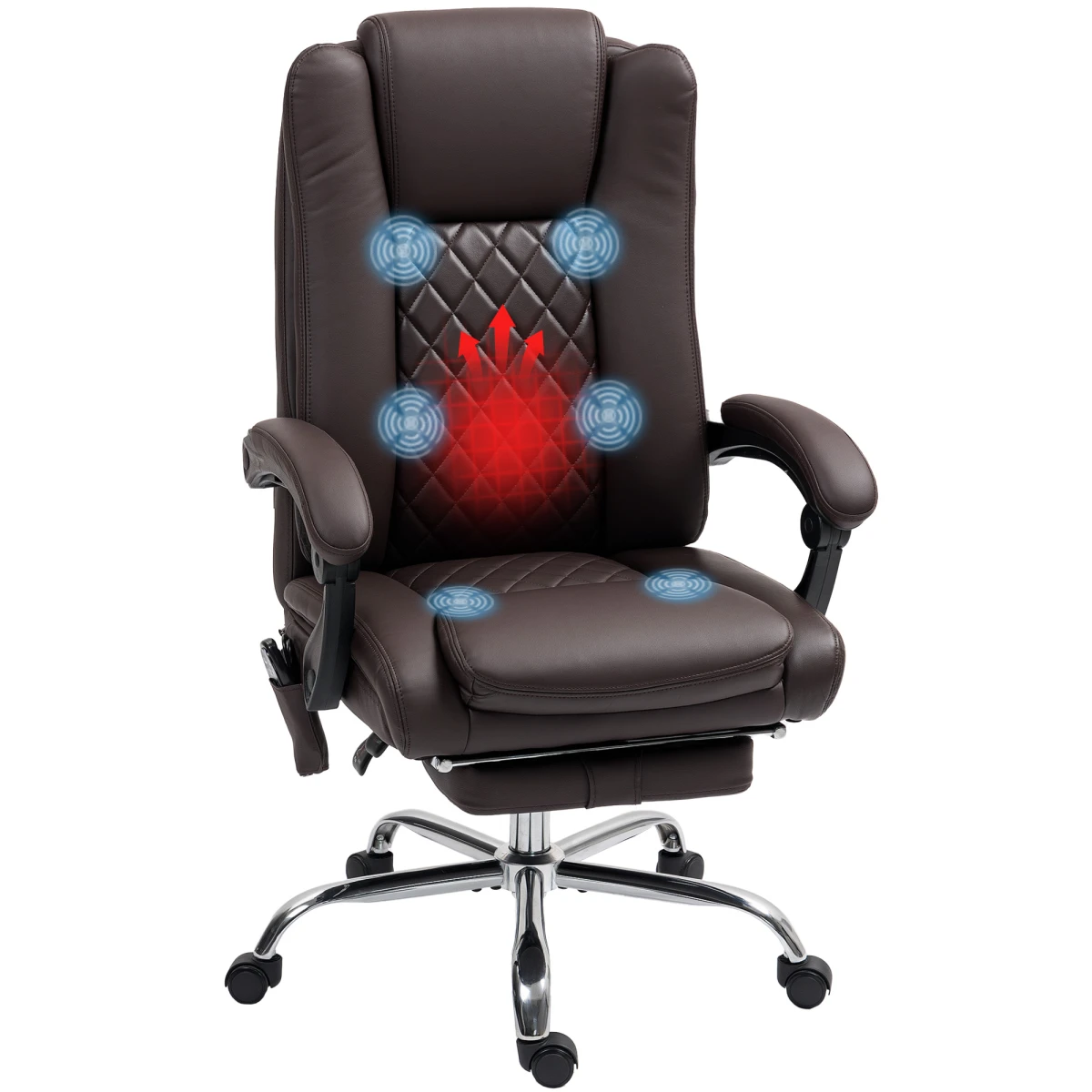 HOMCOM Massage Chair 135 Degree Recline SixPoint Massage by HOMCOM