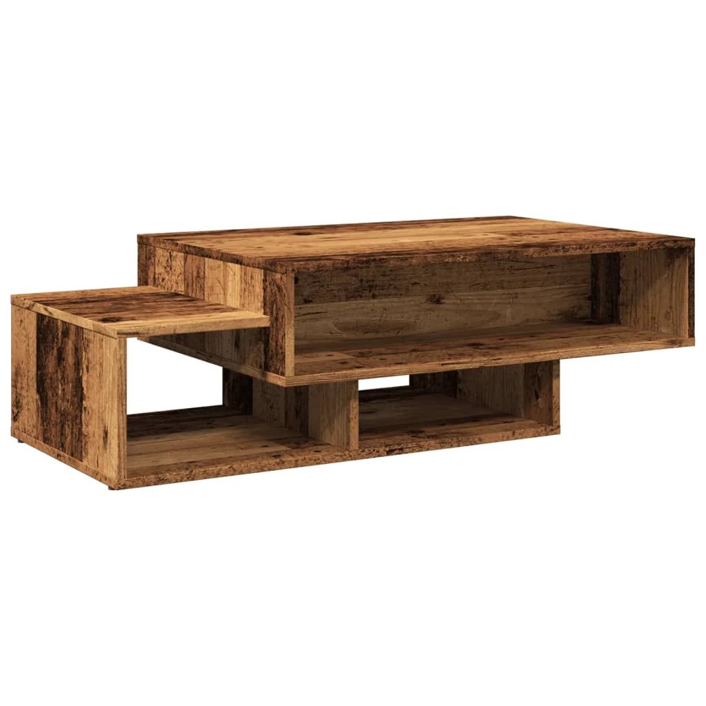 vidaXL VidaXL Coffee Table 105x55x32 cm Engineered Wood Open Shelf for Living Room Decor - Coffee Table