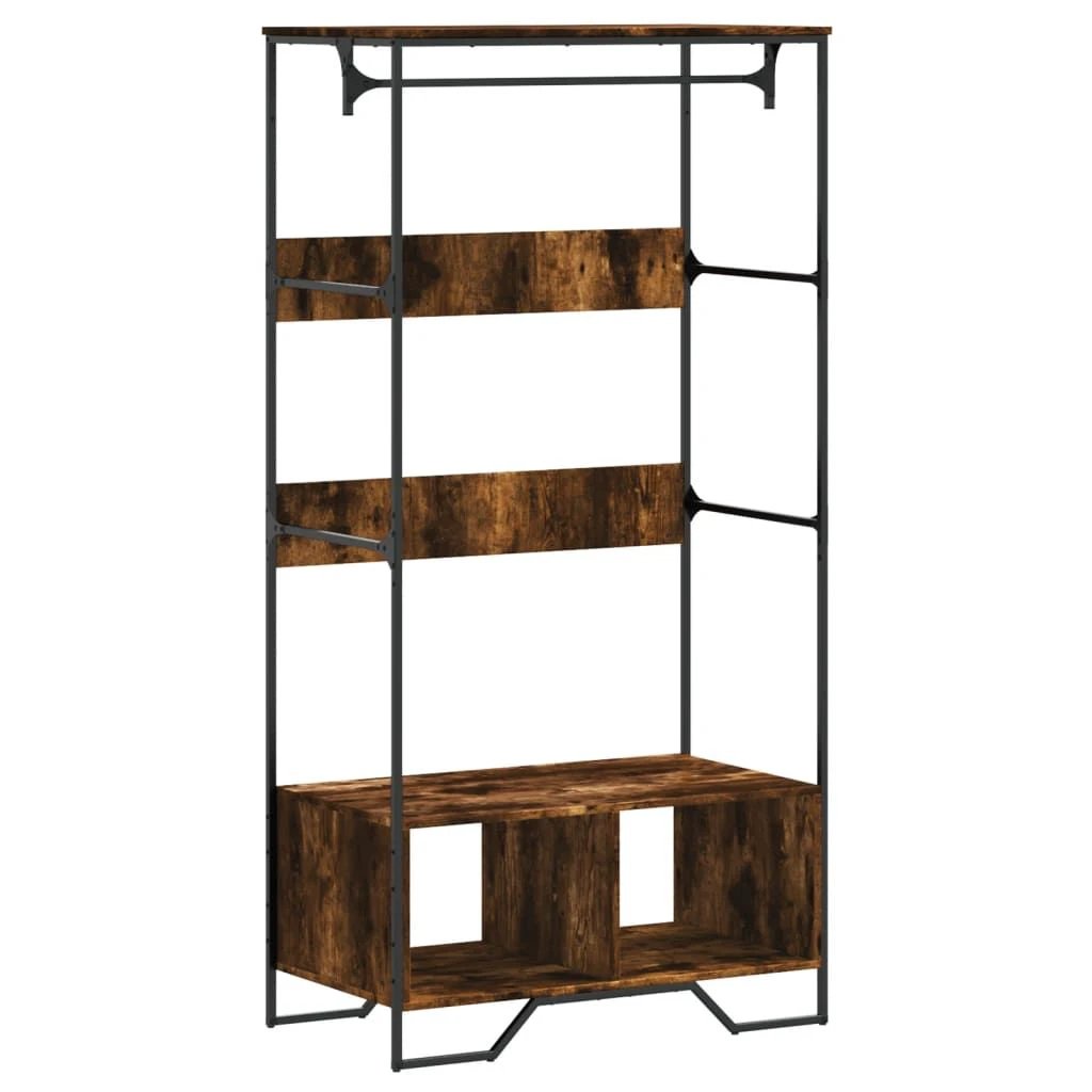 vidaXL vidaXL Wardrobe Black 90x50x180 cm Engineered Wood - Wardrobe