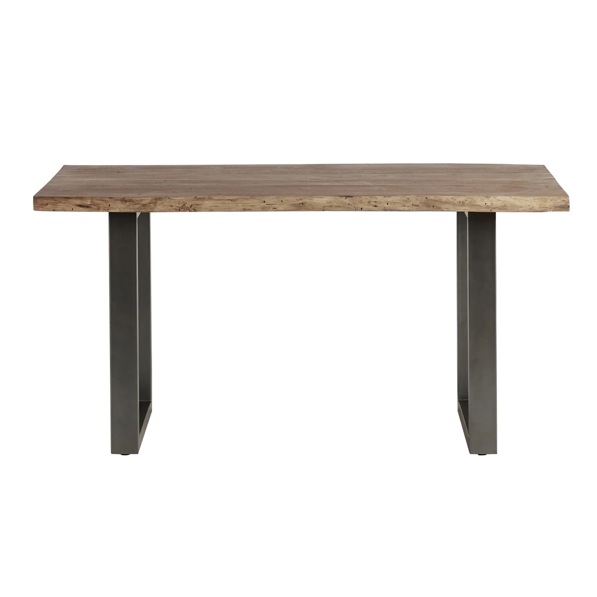Indian Hub Baltic Dining Table 1.5m Live Edge With Metal Legs Modern - Dining Table