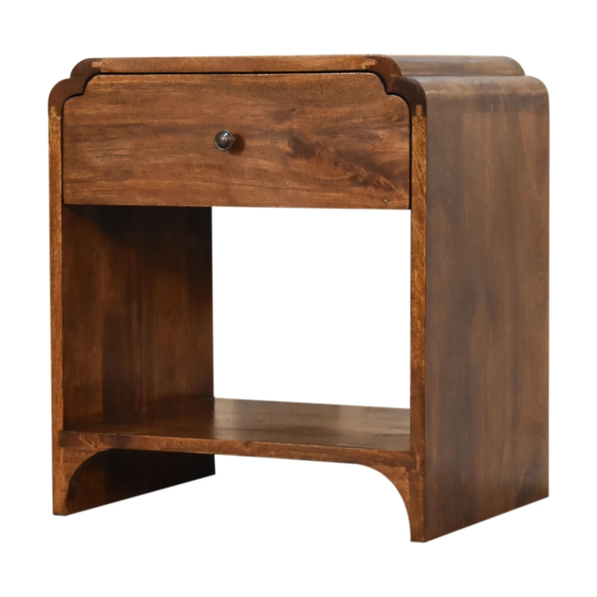Artisan Furniture Artisan Furniture Bedside Table Solid Wood Drawer And Shelf For Bedroom Storage Solutions - Bedside Table