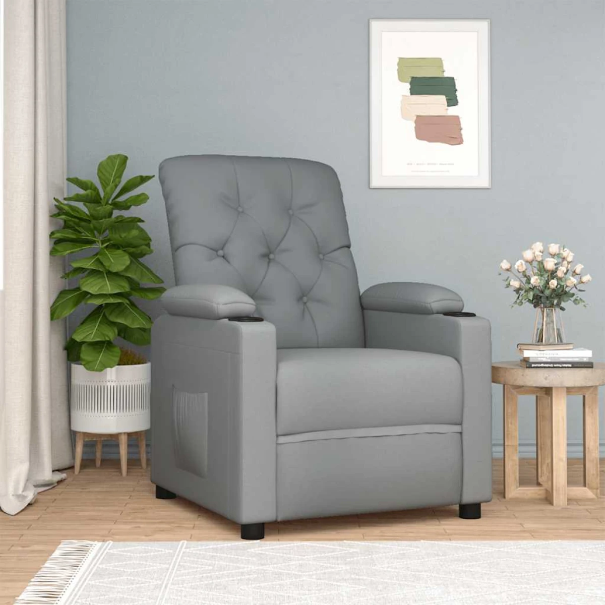 vidaXL Recliner Chair Soft Fabric For Living Room Comfort by vidaXL