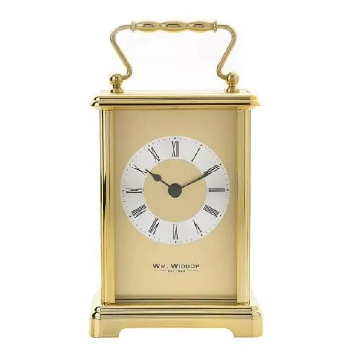 Widdop Wm.Widdop Carriage Clock - 2 tone gilt dial - Clock