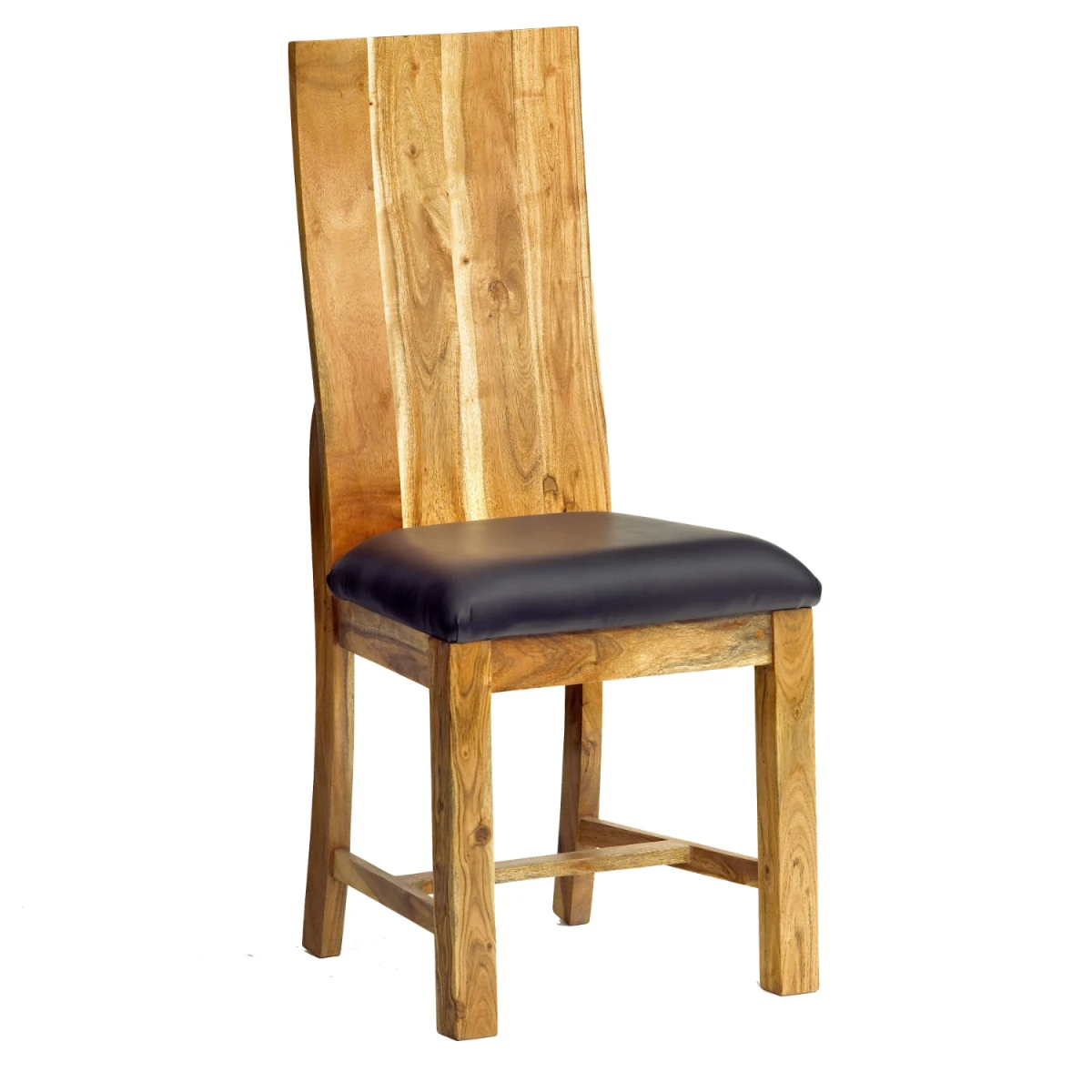Indian Hub Metropolis Dining Chair Standard Padded Seat Home - Wooden Chairs