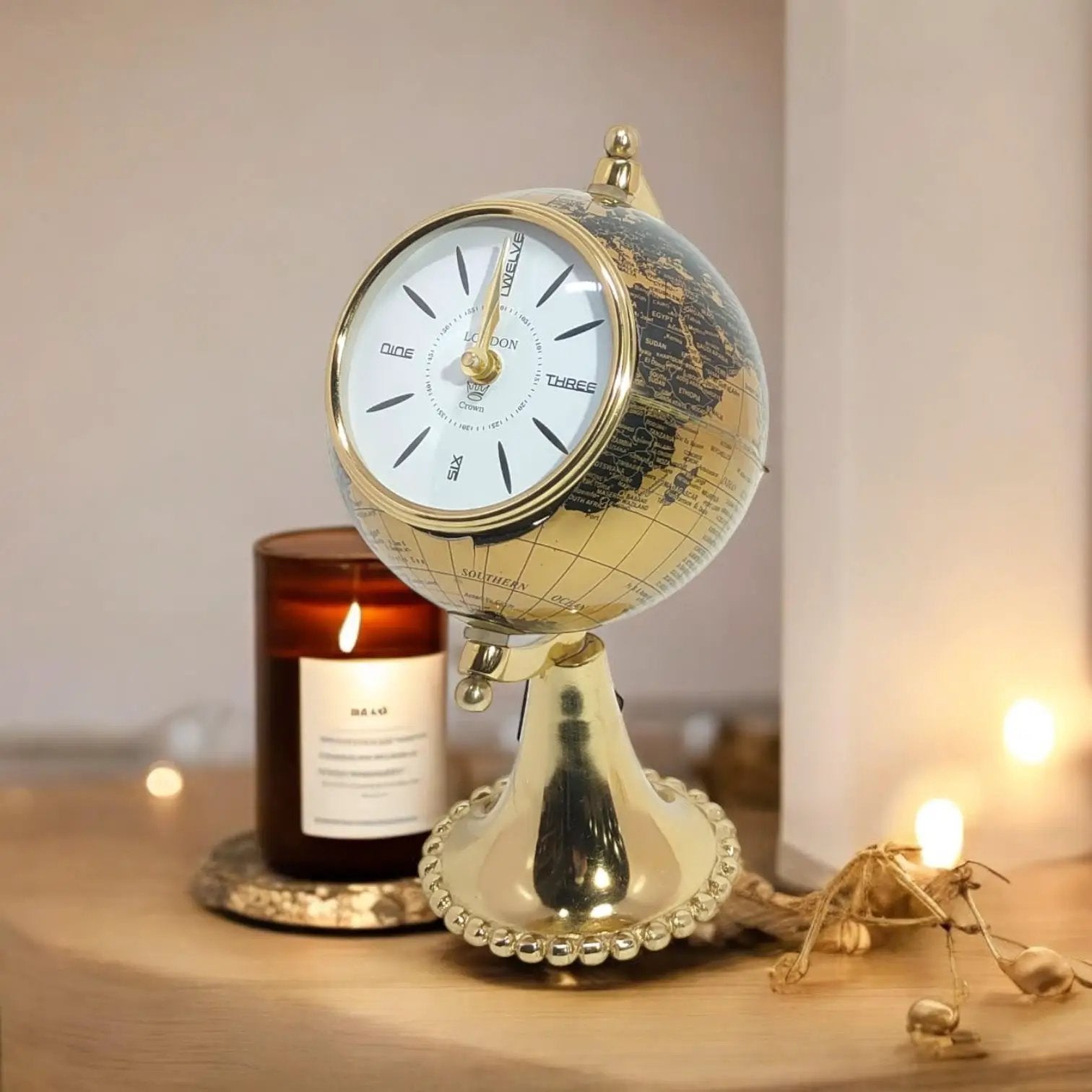 MSL TABLE CLOCK GLOBE DESIGN - Clock