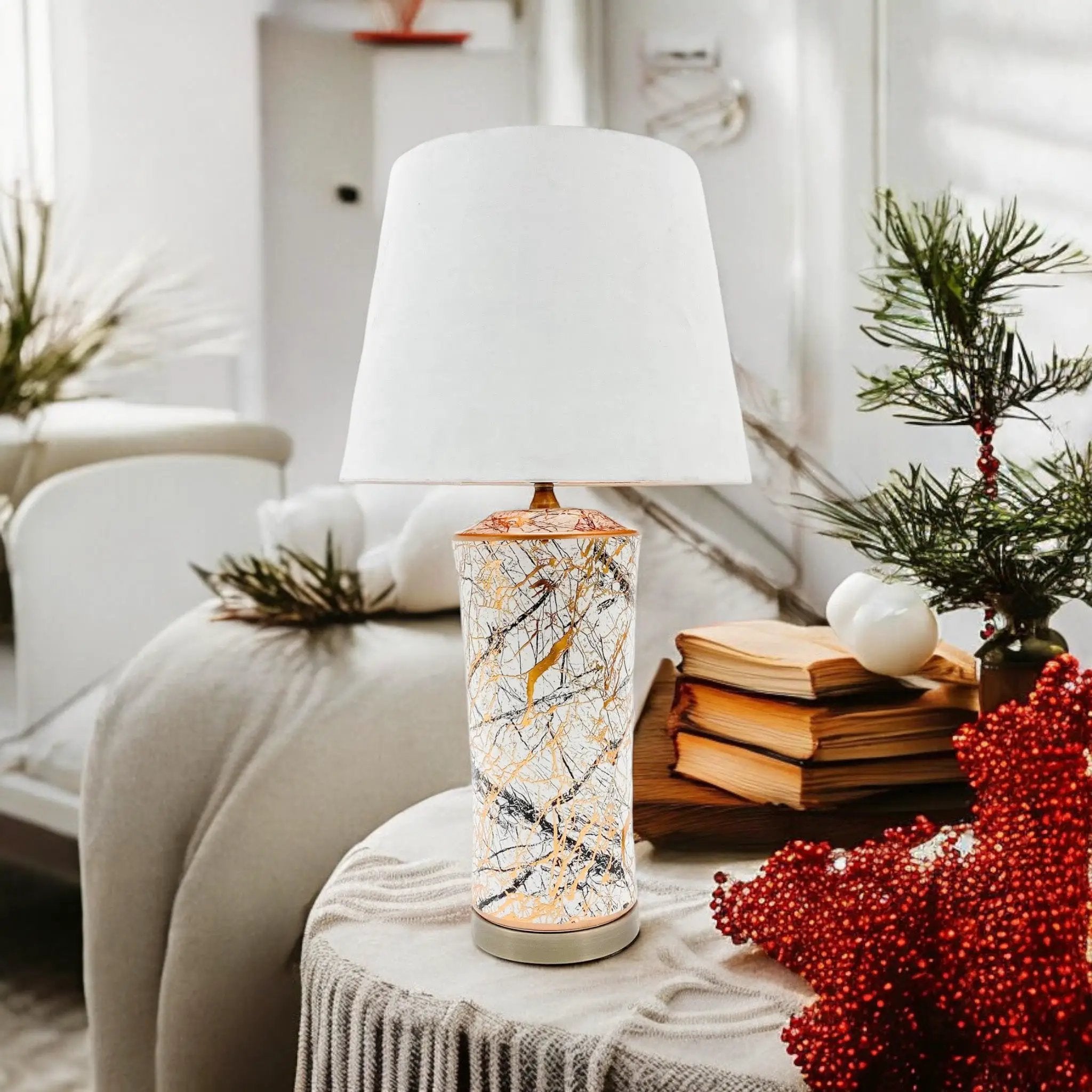 MSL 51CM CERAMIC TABLE LAMP - Lamp