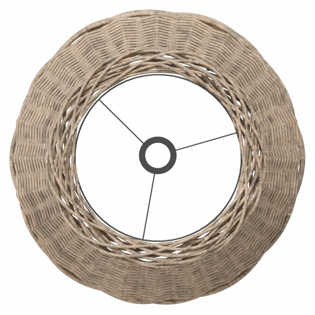 VidaXL Wicker Ceiling Lamp Shade Diameter 50 Cm Height 30 Cm Natural Handcrafted Pendant Light for Living Room by vidaXL