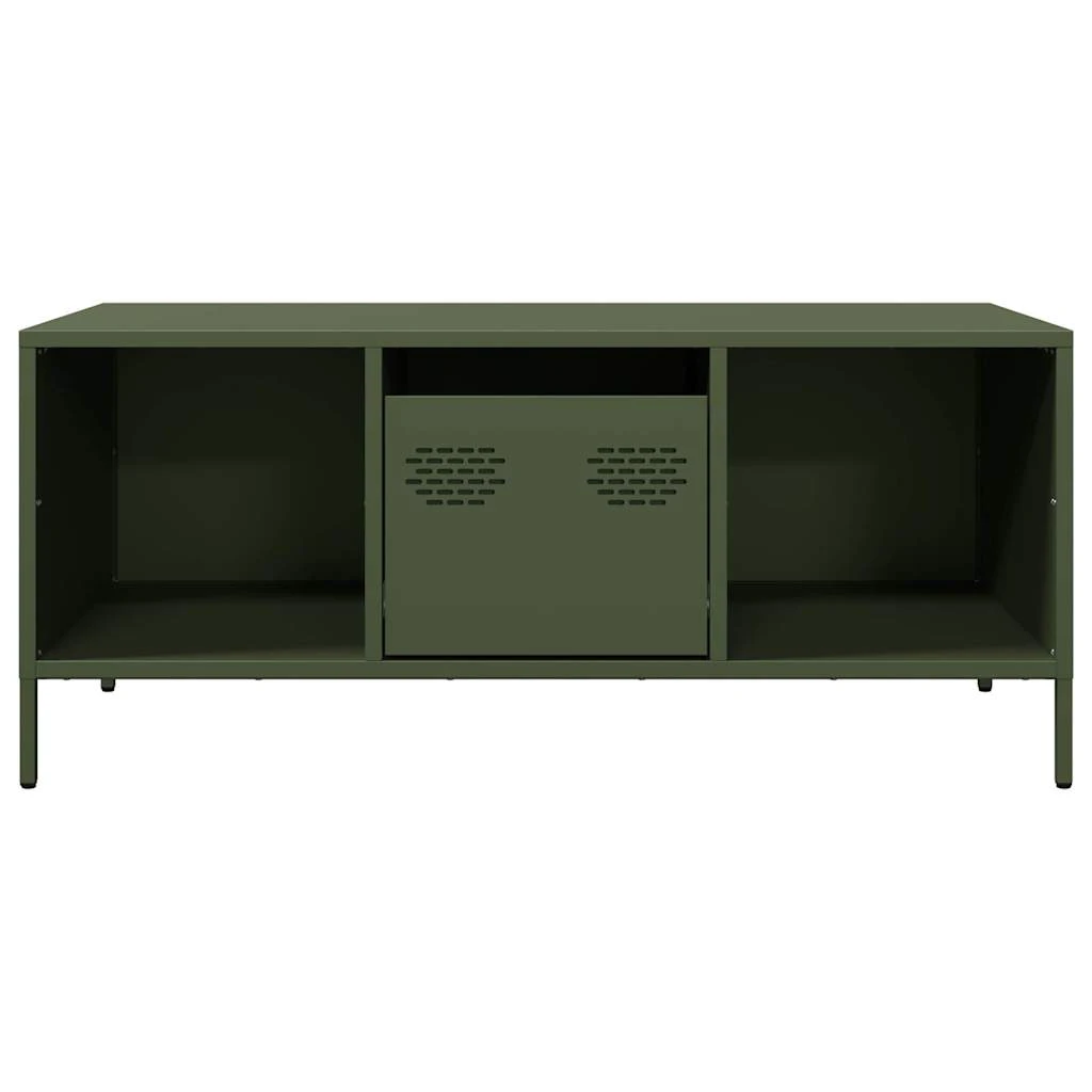 VidaXL Coffee Table 101.5x50x43.5 cm Cold Rolled Steel Industrial Living Room Decor by vidaXL