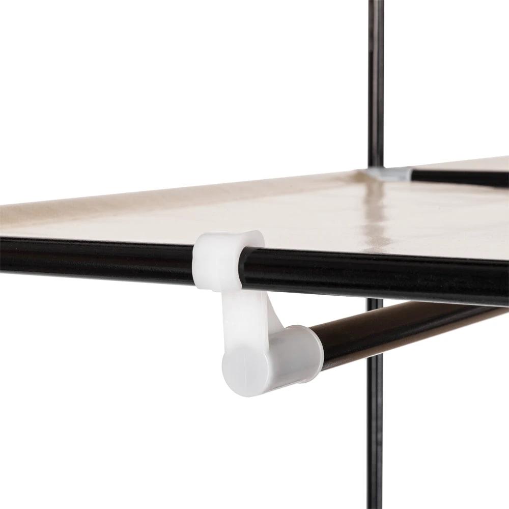 69" Portable Clothes Closet Non-Woven Fabric Wardrobe Double Rod Storage Organizer Beige by N/A