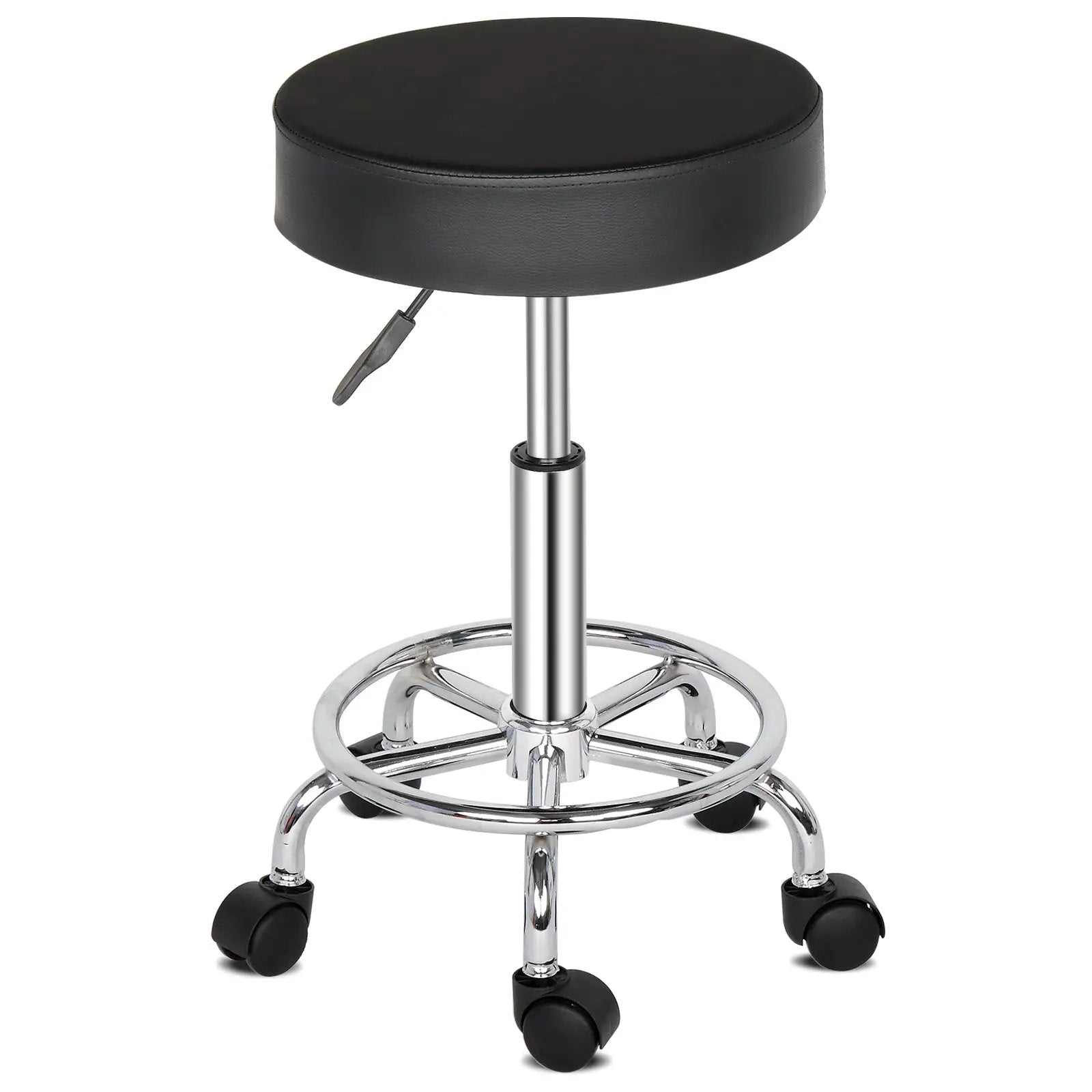 N/A Round Stool Ha Ha Feet Rotation Bar Stool Black - Bar Stool