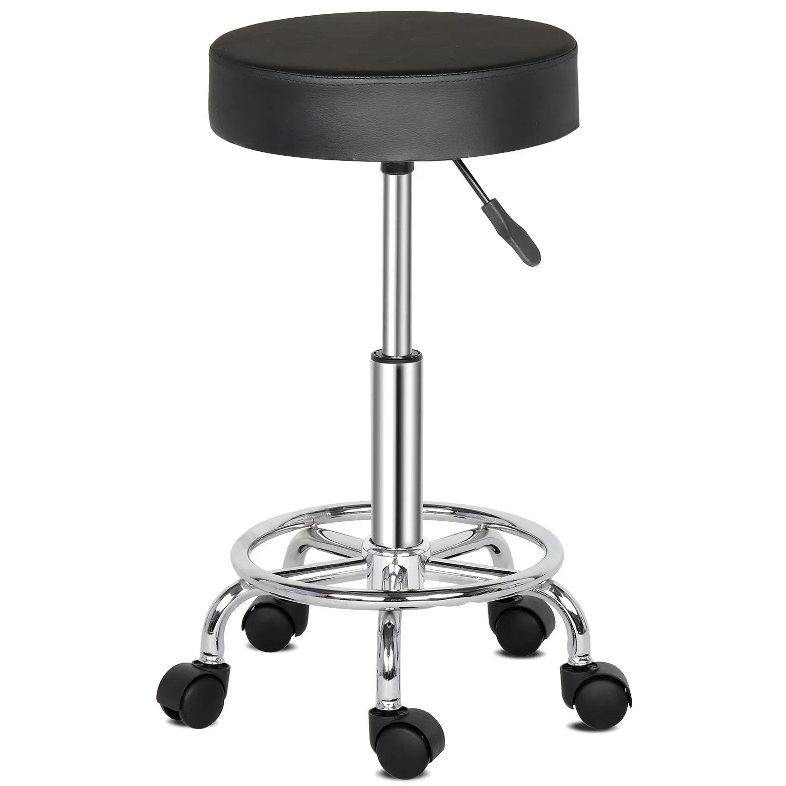 N/A Round Stool Ha Ha Feet Rotation Bar Stool Black - Bar Stool