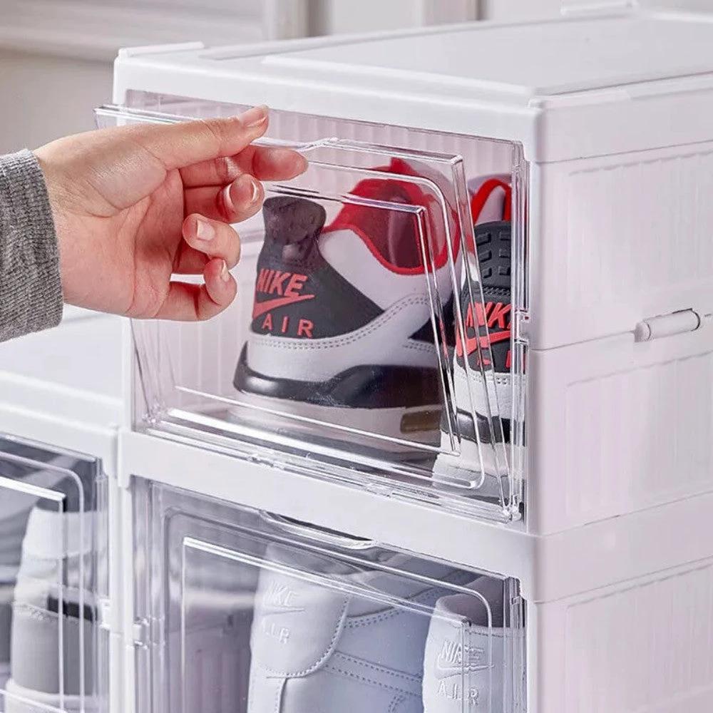 Premium Shoe Storage Box 6-Tier Foldable Family by N/A