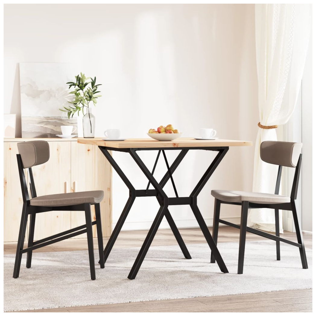 vidaXL Dining Table 80x80cm Solid Pine For Home by vidaXL