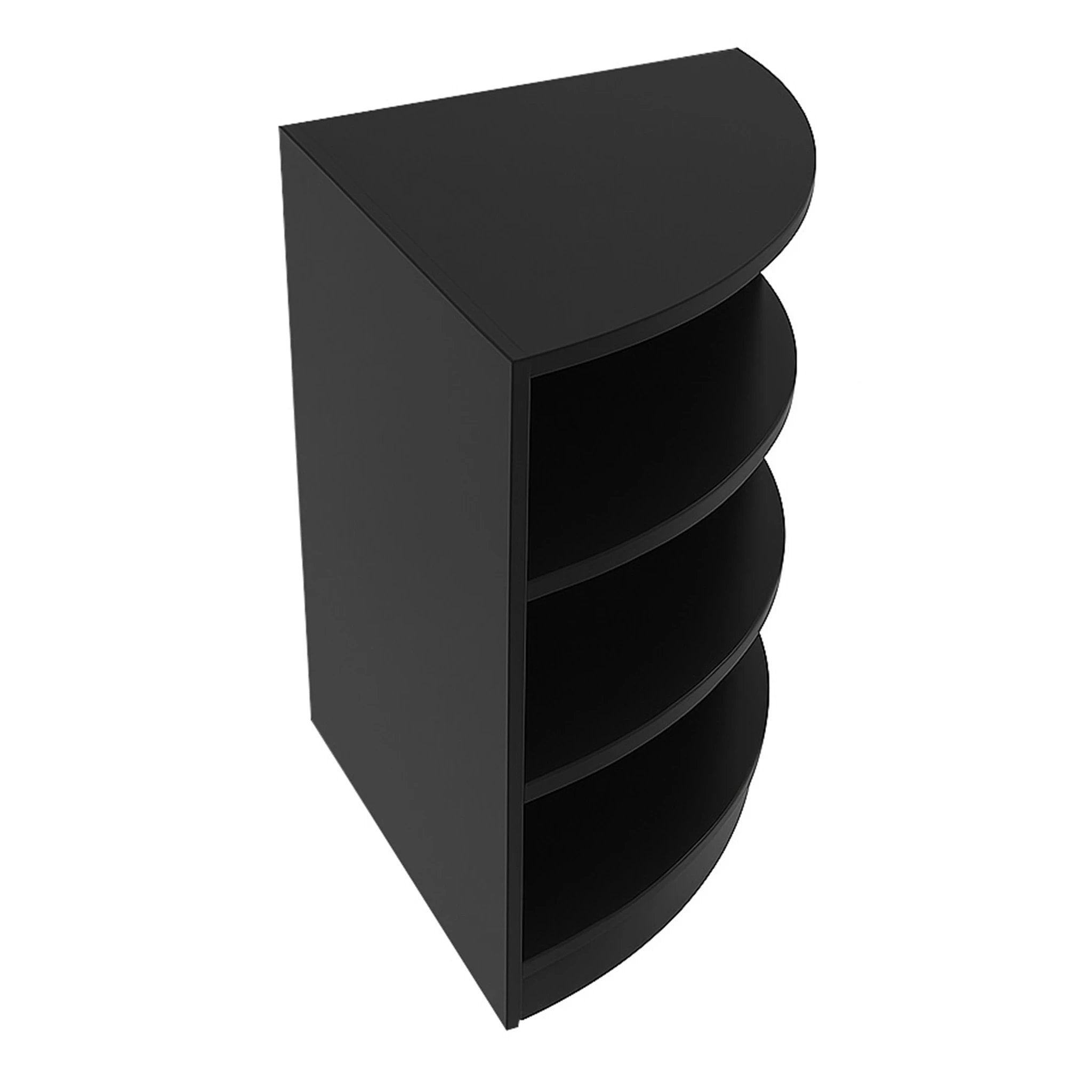 Retail Shop Corner Counter LM60 - Black by Monster Shop
