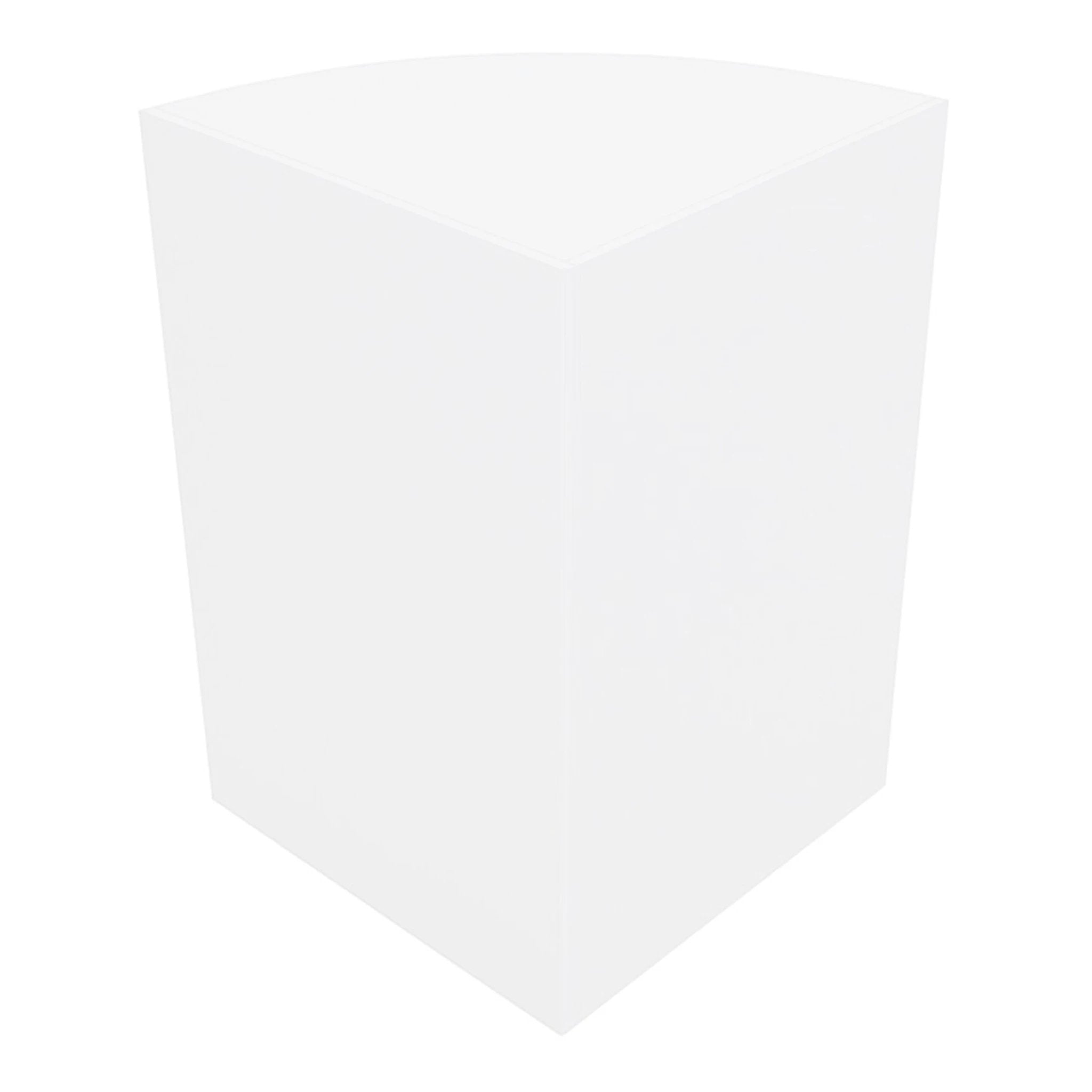 Retail Shop Corner Counter LM60 - White by Monster Shop
