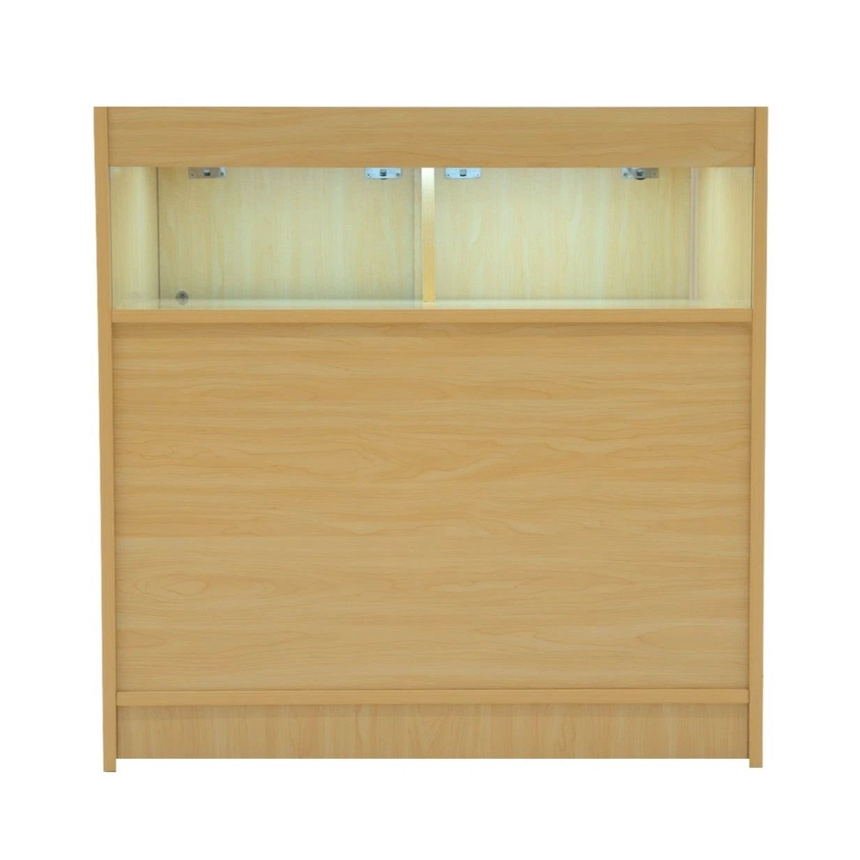 LED Retail Shop Counter B900 - Maple by Monster Shop