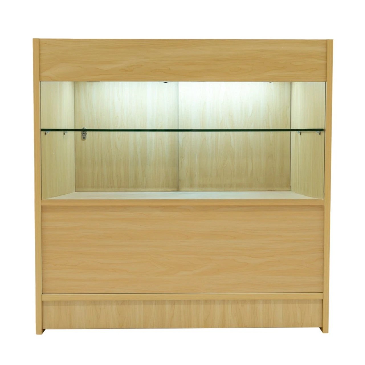 LED Retail Shop Counter C900 - Maple by Monster Shop