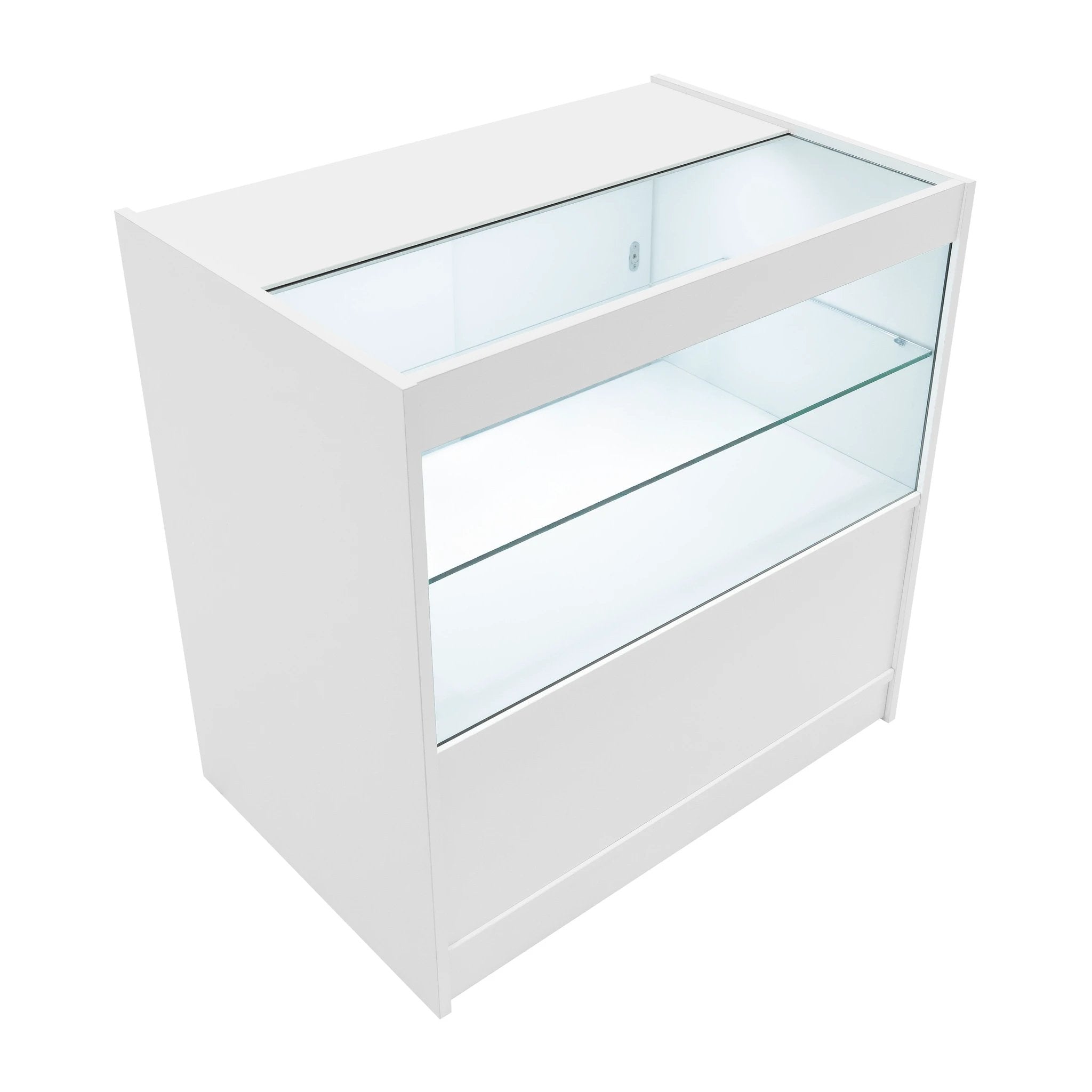 LED Retail Shop Counter C900 - White by Monster Shop