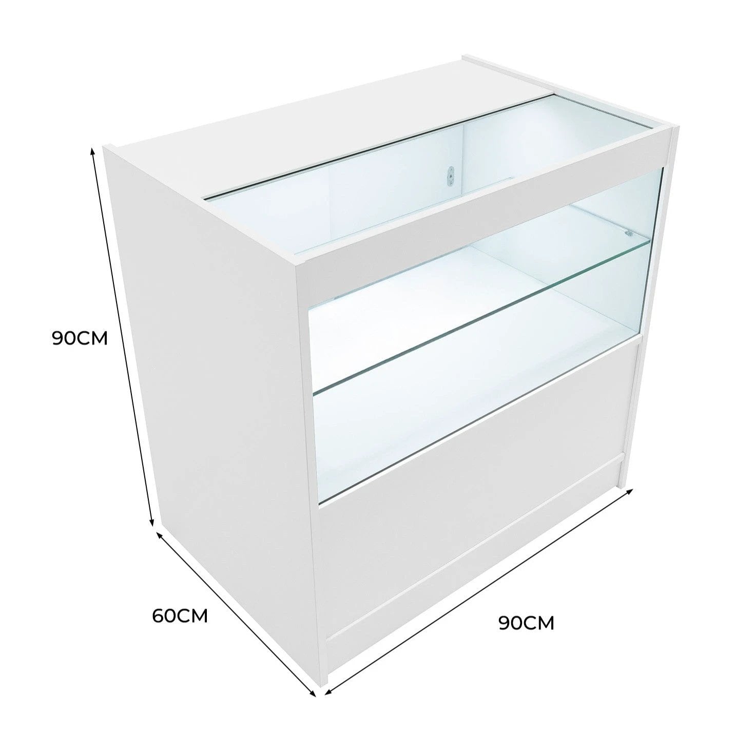 Monster Shop LED Retail Shop Counter C900 - White -
