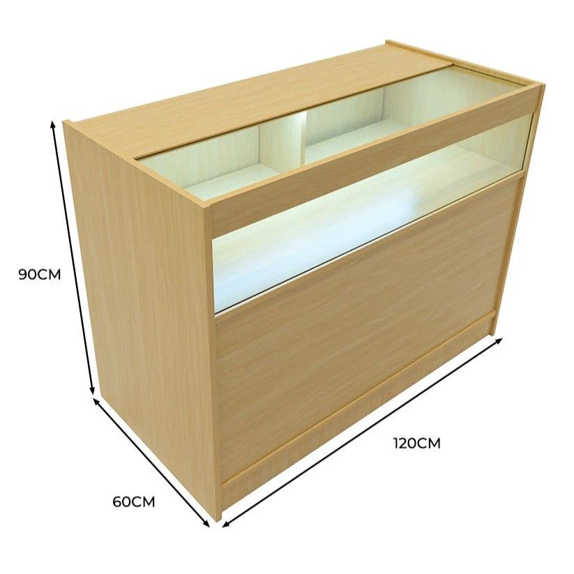 Monster Shop LED Retail Shop Counter B1200 - Maple -